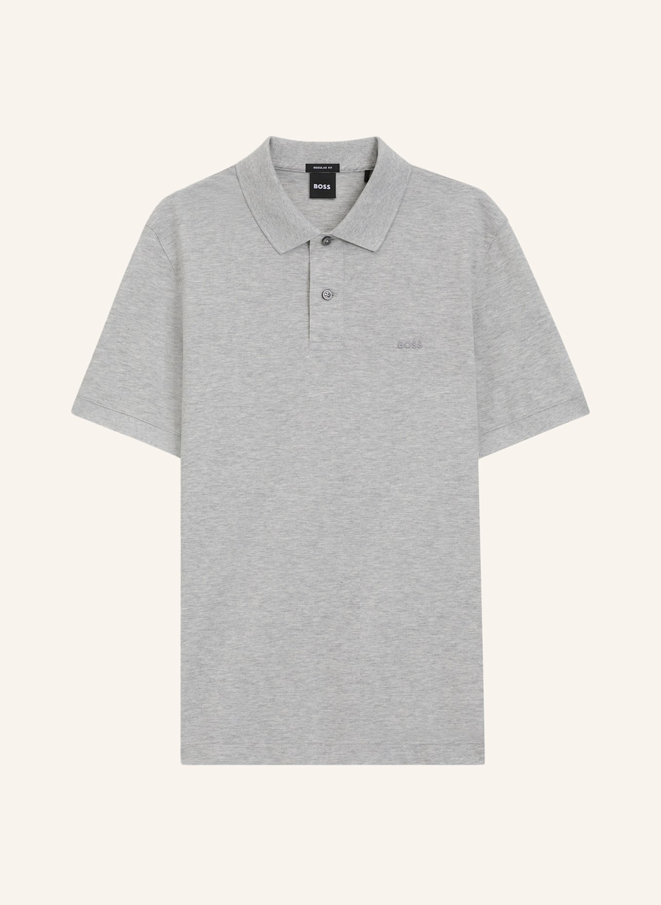 BOSS Piqué-Poloshirt PALLAS Regular Fit: GRAU