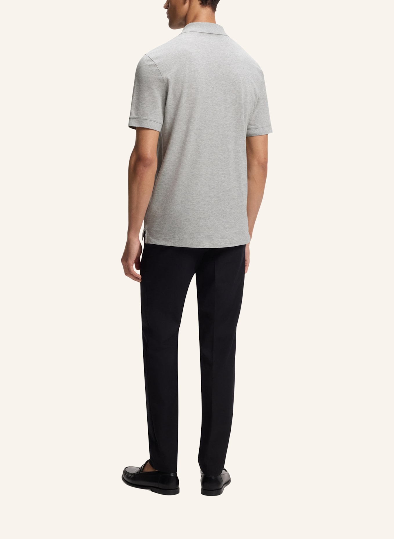 BOSS Piqué-Poloshirt PALLAS Regular Fit: GRAU