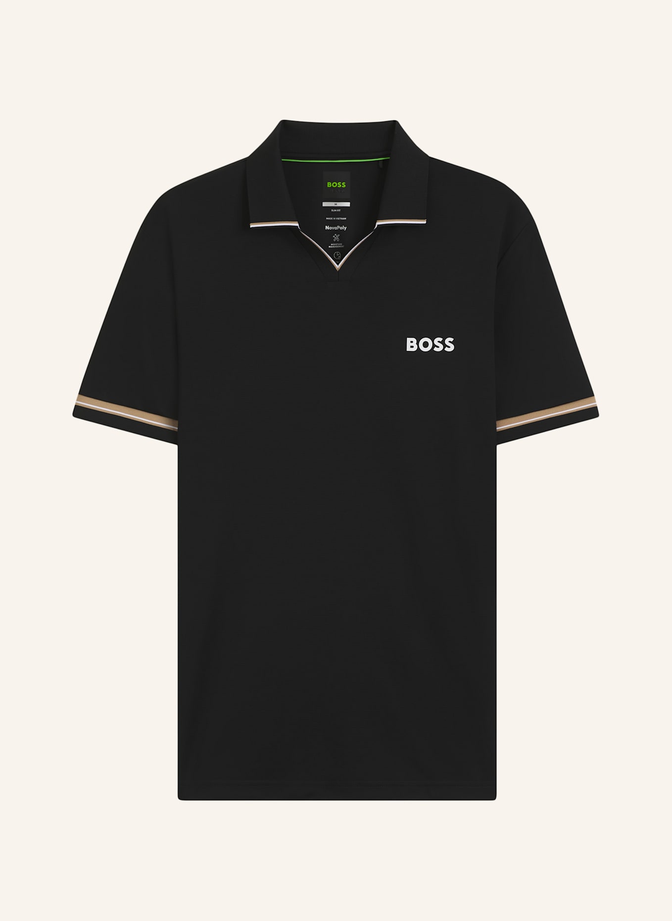 BOSS Polo PL_TOC SERVE 2 Slim Fit: SCHWARZ