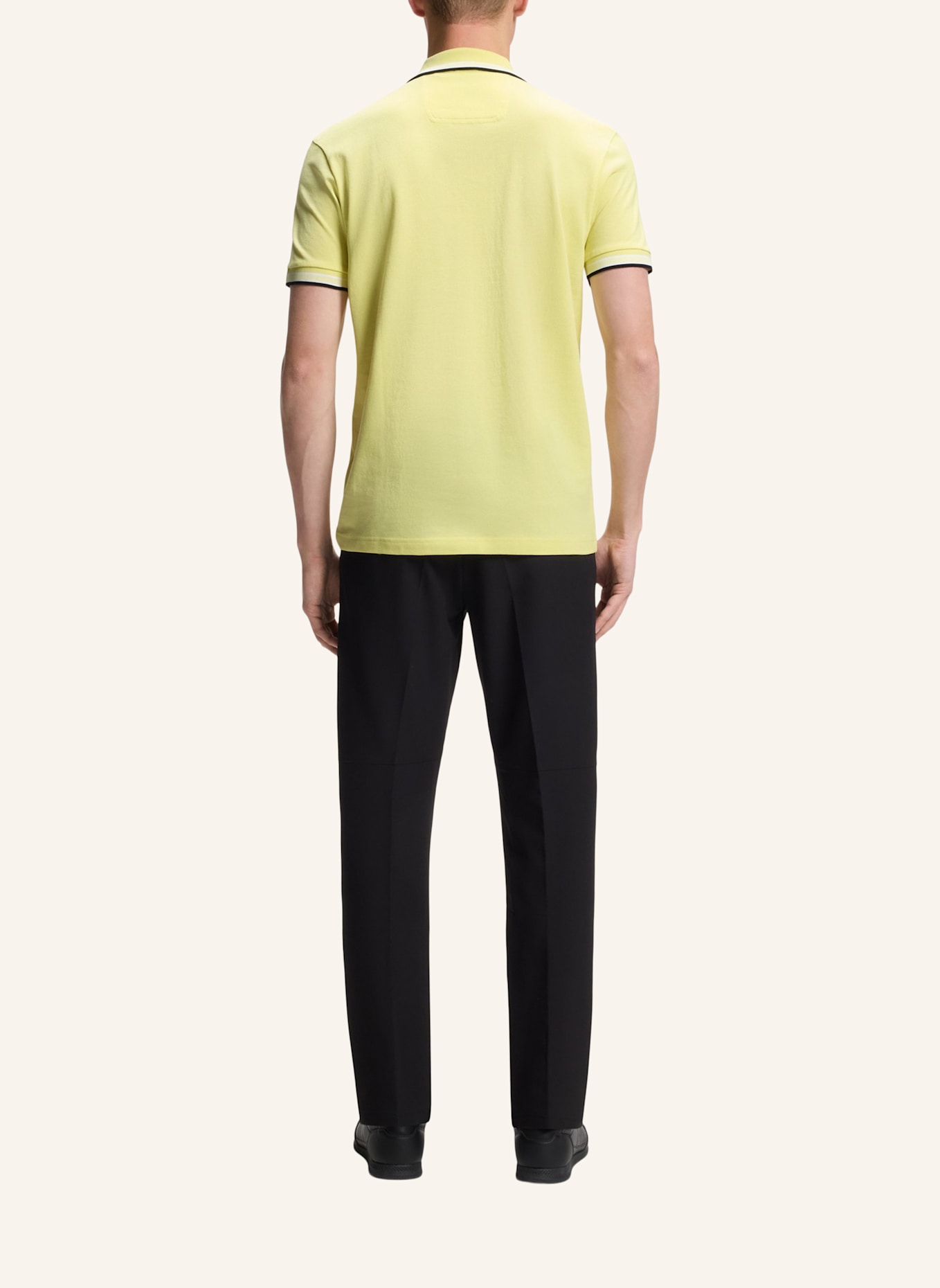BOSS Piqué-Poloshirt PADDY CURVED Regular Fit: GELB