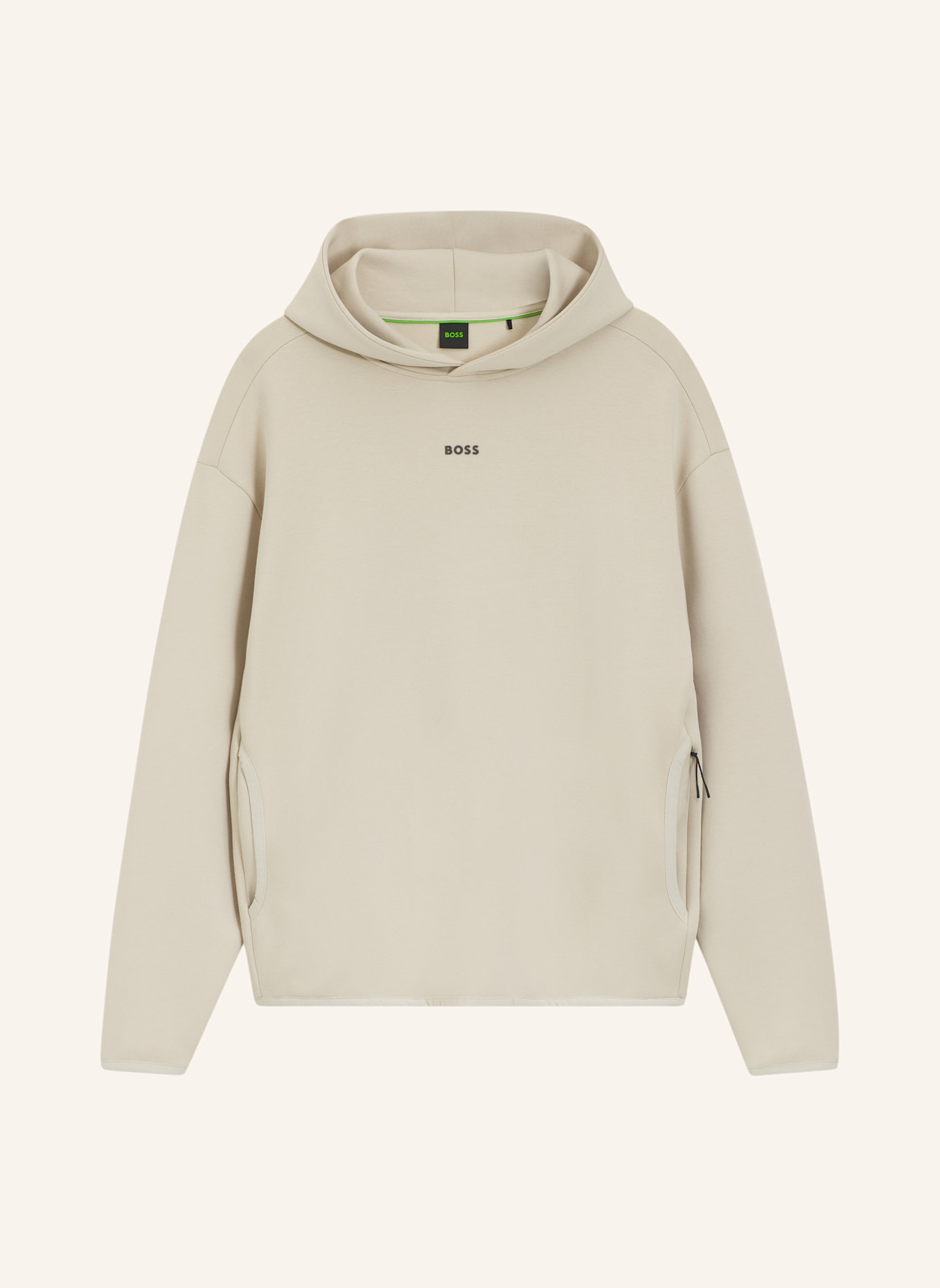BOSS Sweatshirt SW_GLOBE HOOD Relaxed Fit: BEIGE