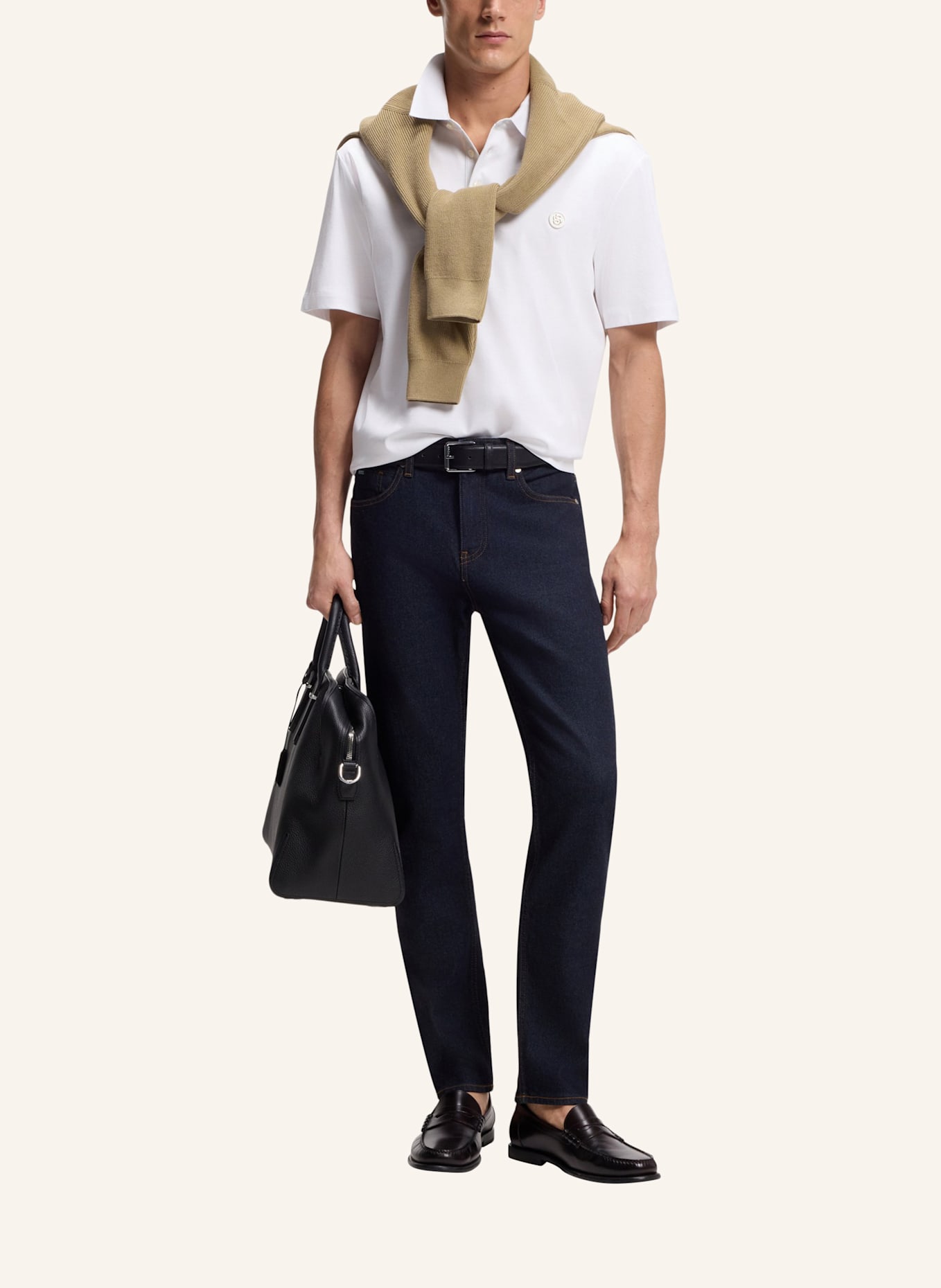 BOSS Polo C-PARRIS 01 Regular Fit: WEISS