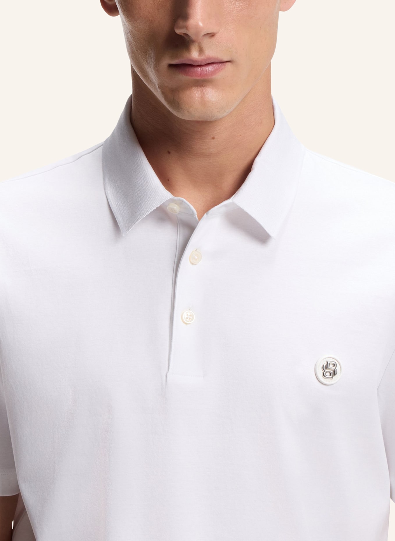 BOSS Polo C-PARRIS 01 Regular Fit: WEISS