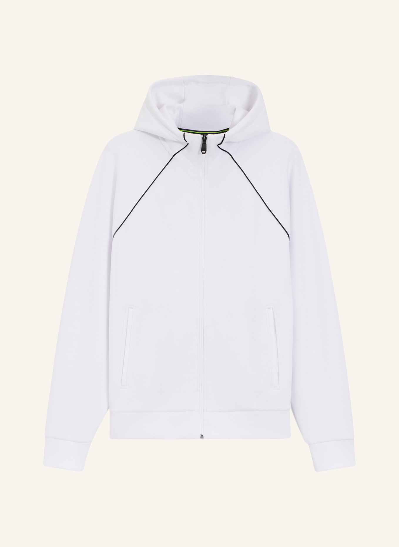BOSS Sweatjacke JOIN SAGGY: WEISS