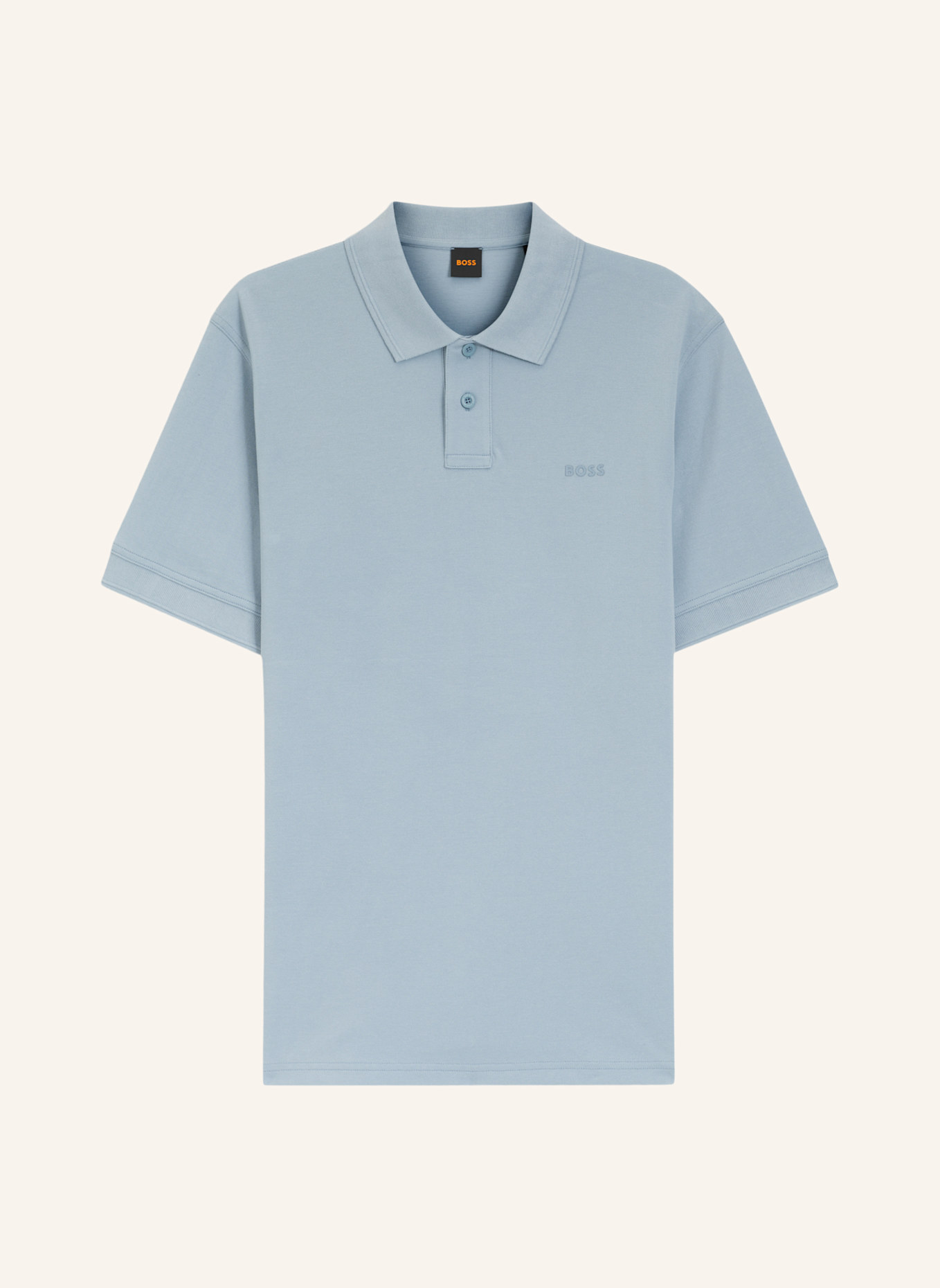 BOSS Piqué-Poloshirt PRIME: HELLBLAU