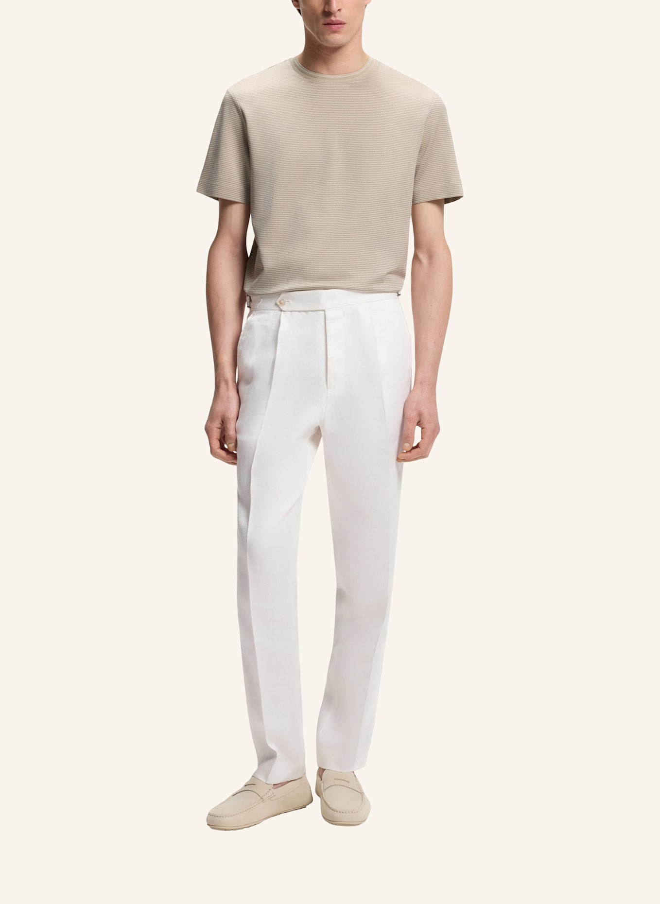BOSS T-Shirt H-THOMPSON 242 Regular Fit: BEIGE