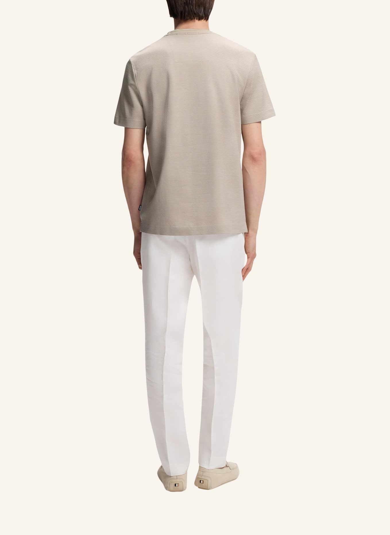 BOSS T-Shirt H-THOMPSON 242 Regular Fit: BEIGE