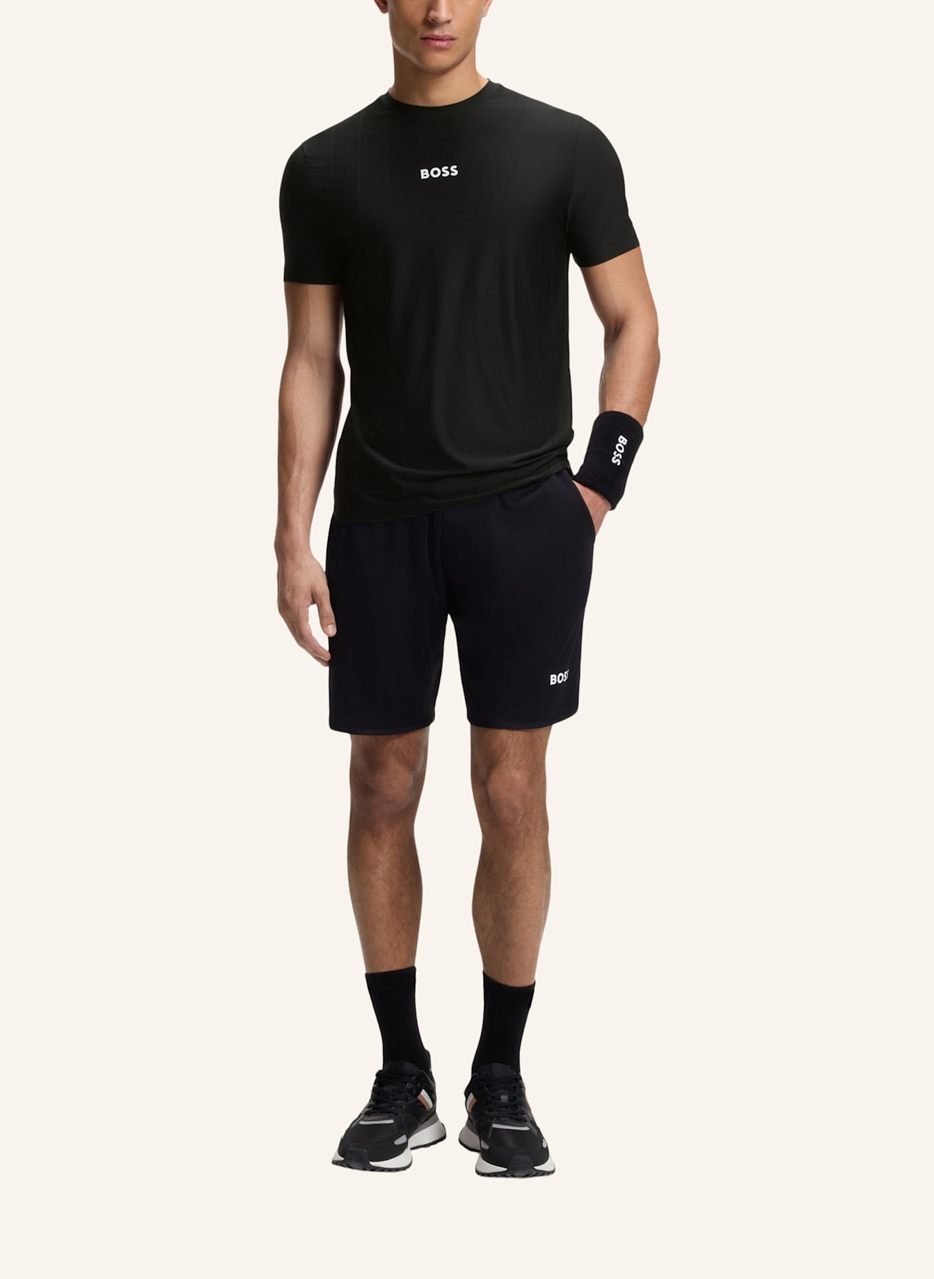 BOSS T-Shirt TS_TOC SERVE 1 Slim Fit: SCHWARZ