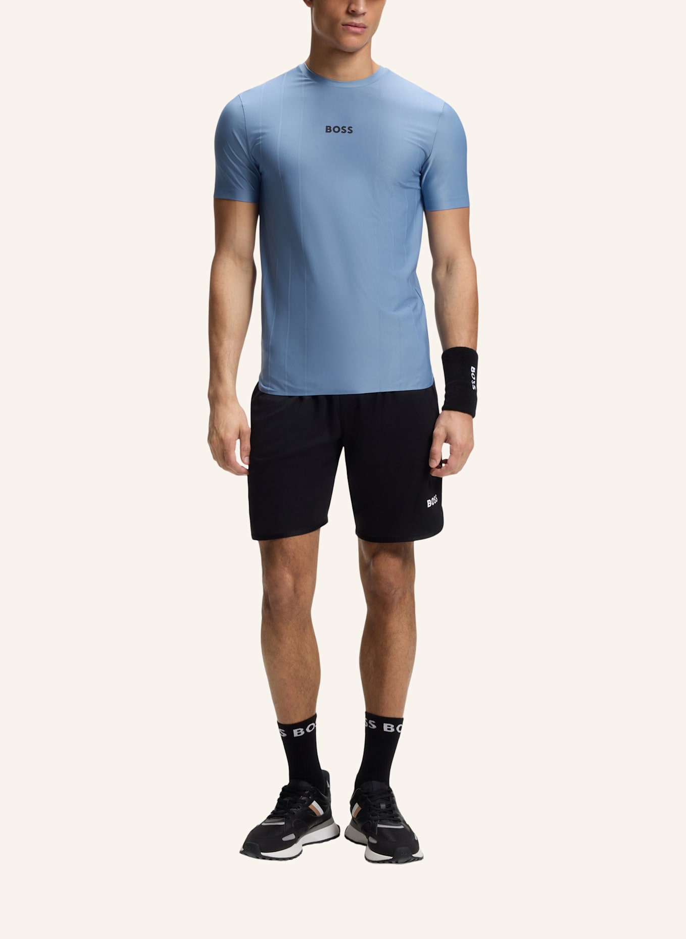 BOSS T-Shirt TS_TOC SERVE 1 Slim Fit: HELLBLAU