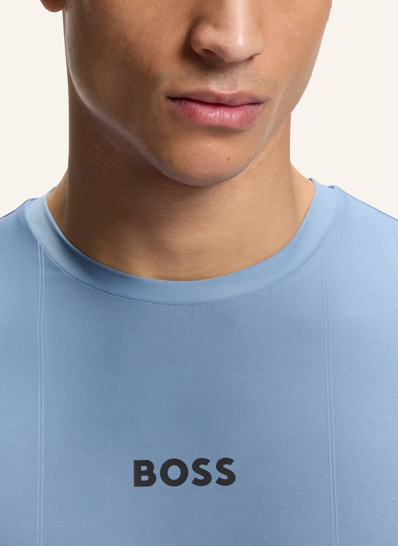 BOSS T-Shirt TS_TOC SERVE 1 Slim Fit: HELLBLAU