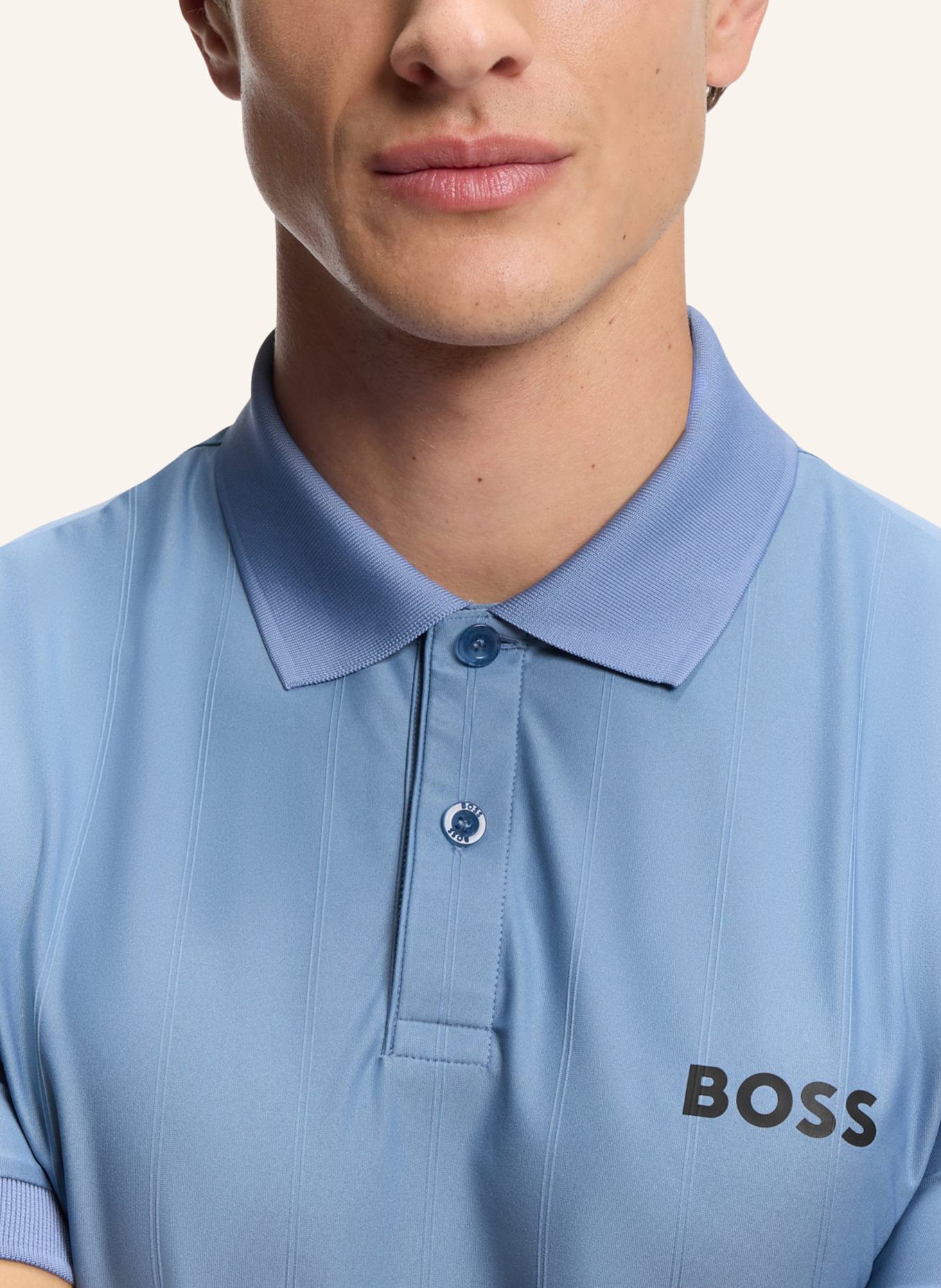 BOSS Polo PL_TOC SERVE 1 Slim Fit: HELLBLAU