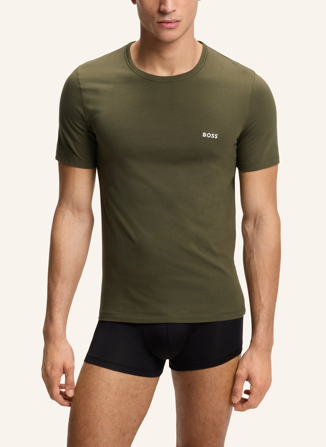 BOSS Unterwäsche Top TSHIRTRN 3P CLASSIC Regular Fit: ROSA