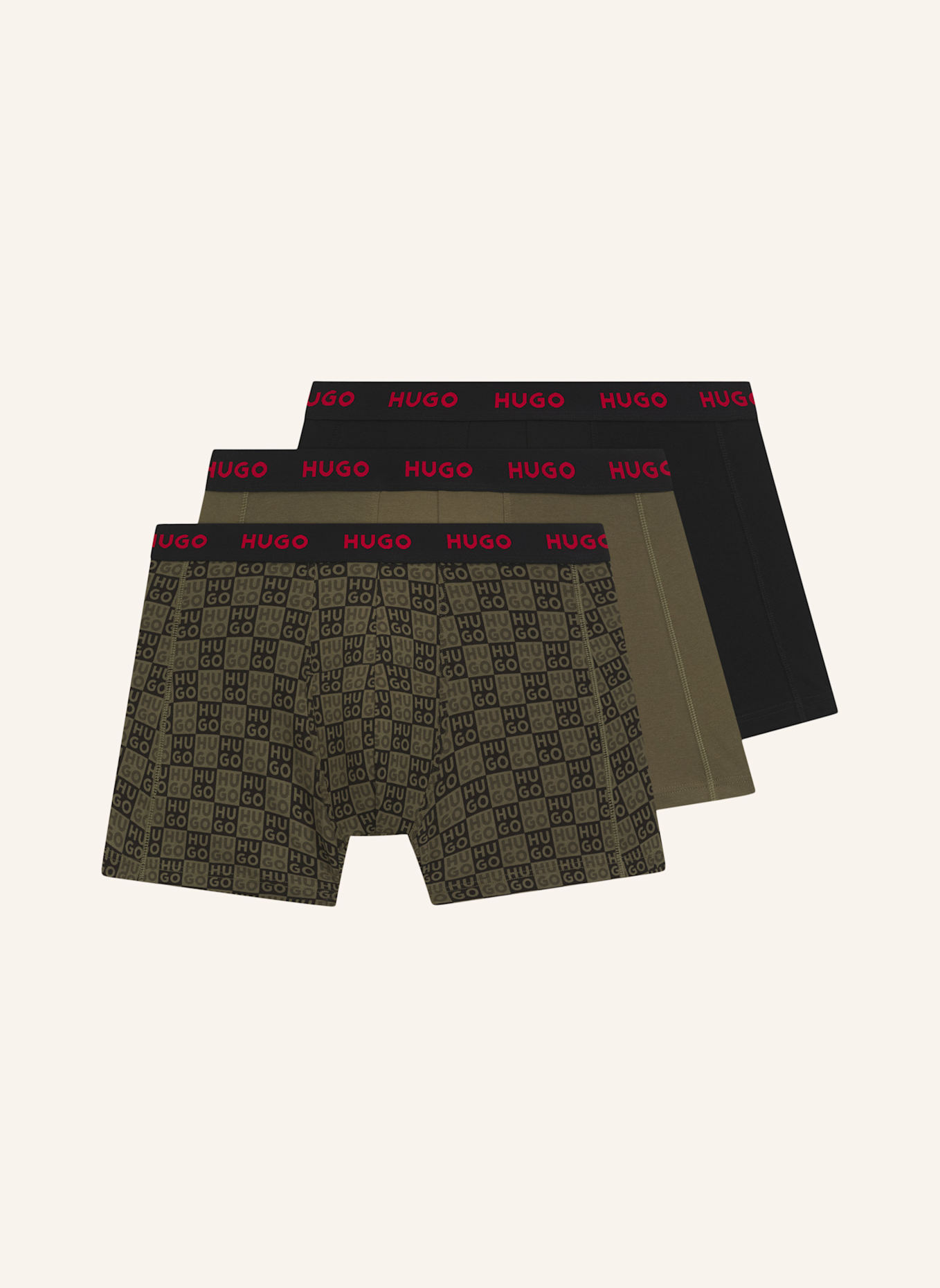 HUGO Boxer Briefs BOXERBR TRPLT DESIGN: GRÜN