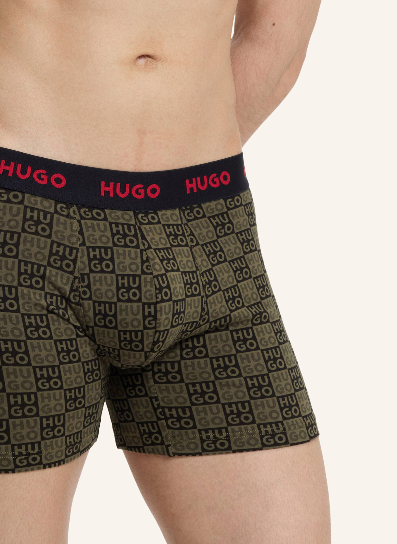 HUGO Boxer Briefs BOXERBR TRPLT DESIGN: GRÜN