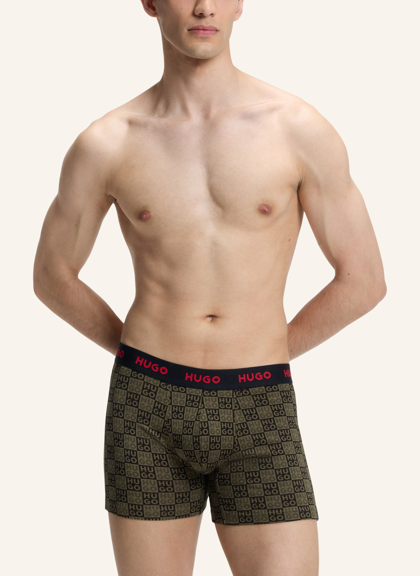 HUGO Boxer Briefs BOXERBR TRPLT DESIGN: GRÜN