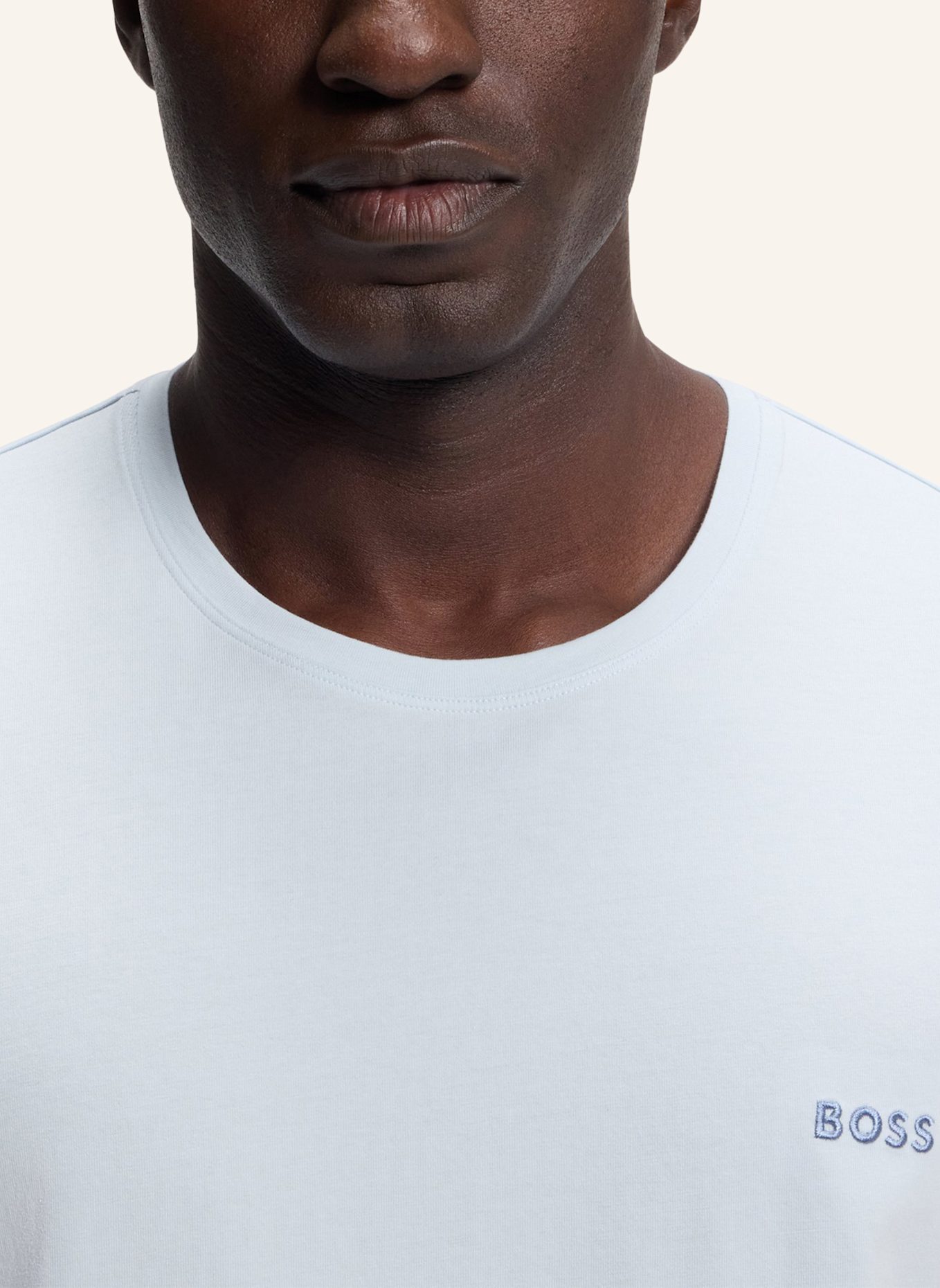 BOSS Loungewear Oberteil MIX&MATCH T-SHIRT R Regular Fit: BLAU