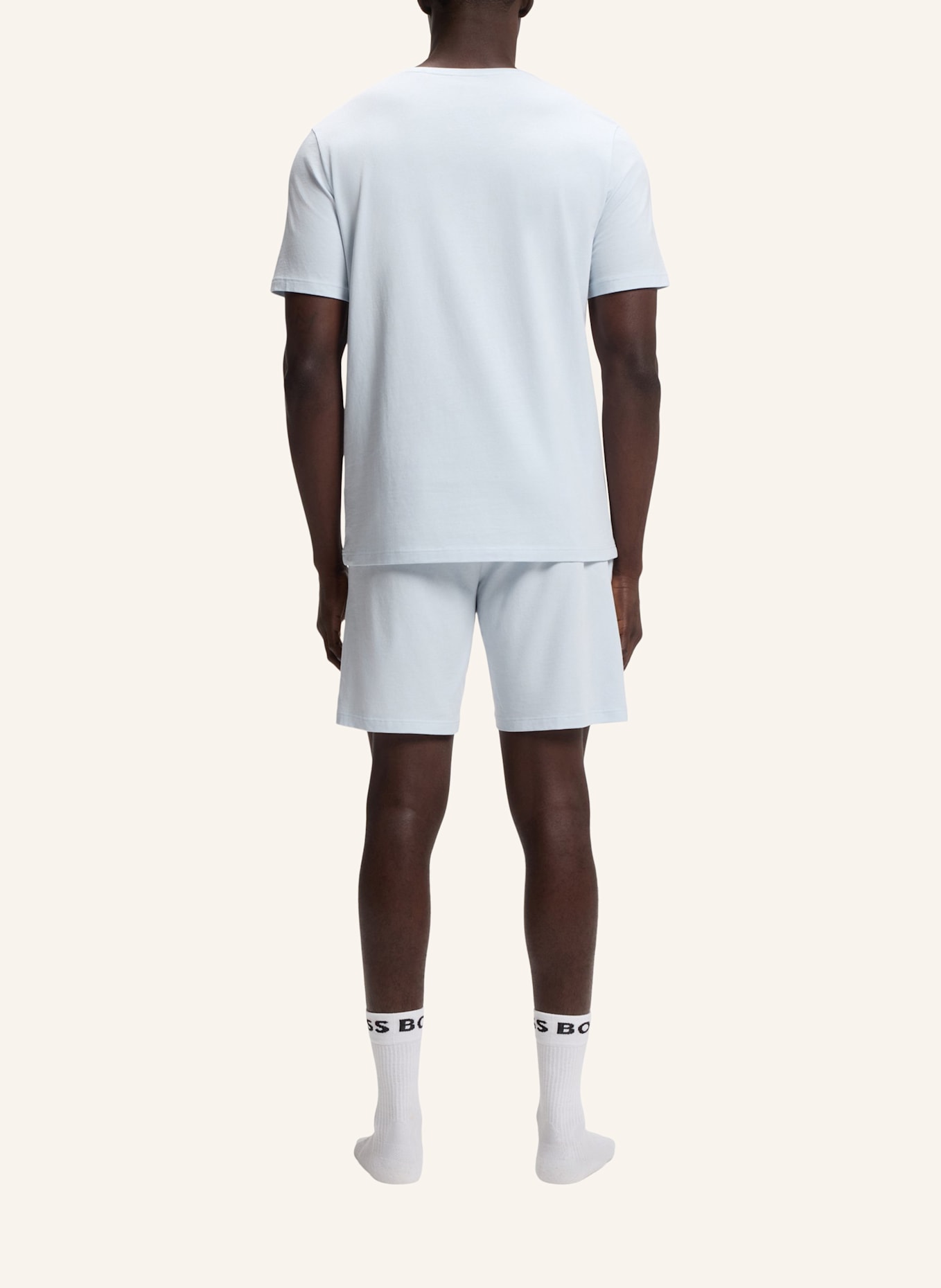 BOSS Loungewear Oberteil MIX&MATCH T-SHIRT R Regular Fit: BLAU