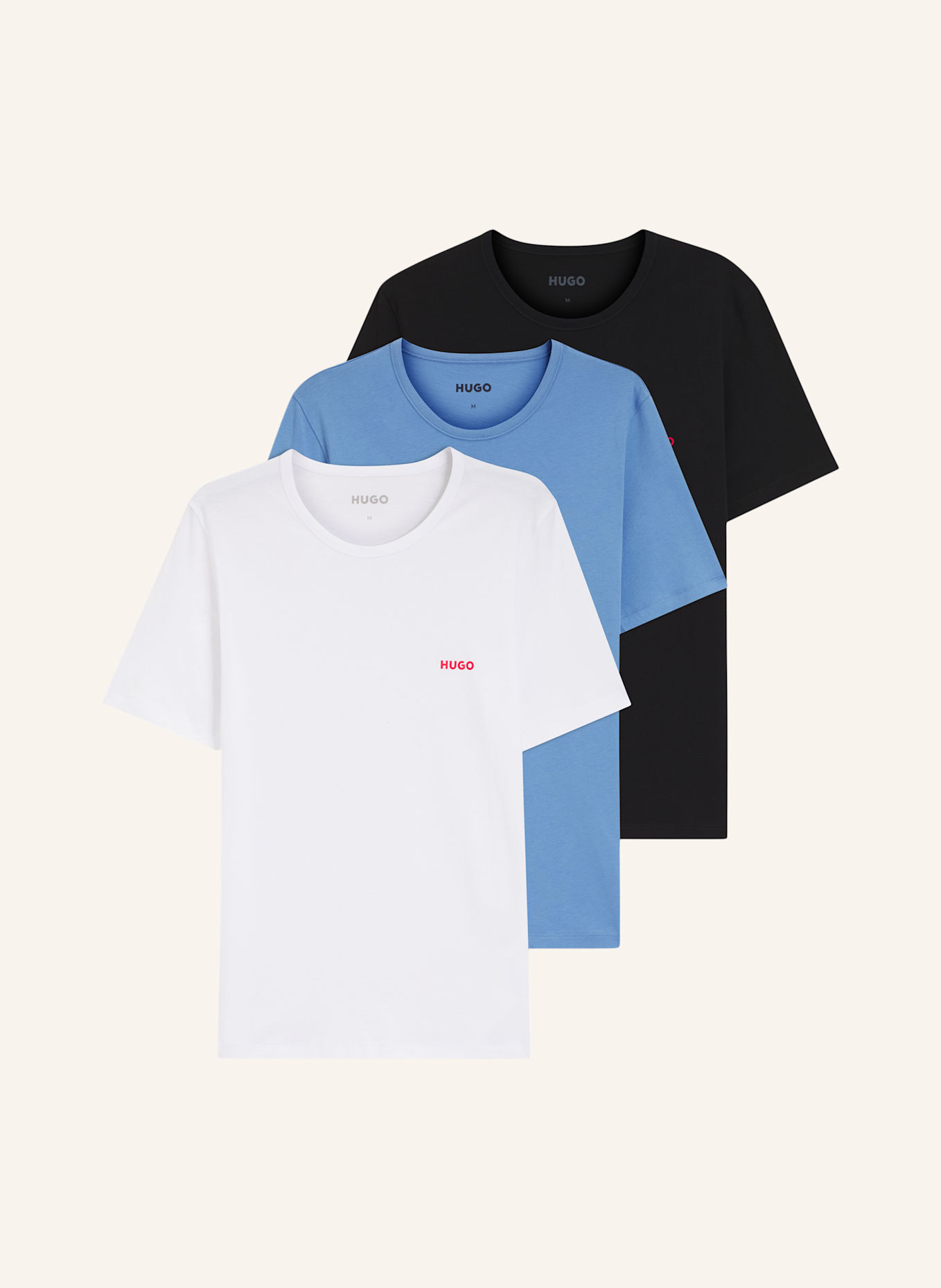 HUGO Unterwäsche Top T-SHIRT RN TRIPLET P Regular Fit: WEISS