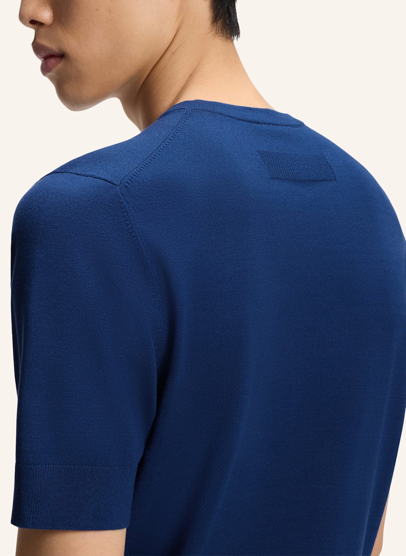 HUGO Sweater SAN CARL-CV Slim Fit: BLAU