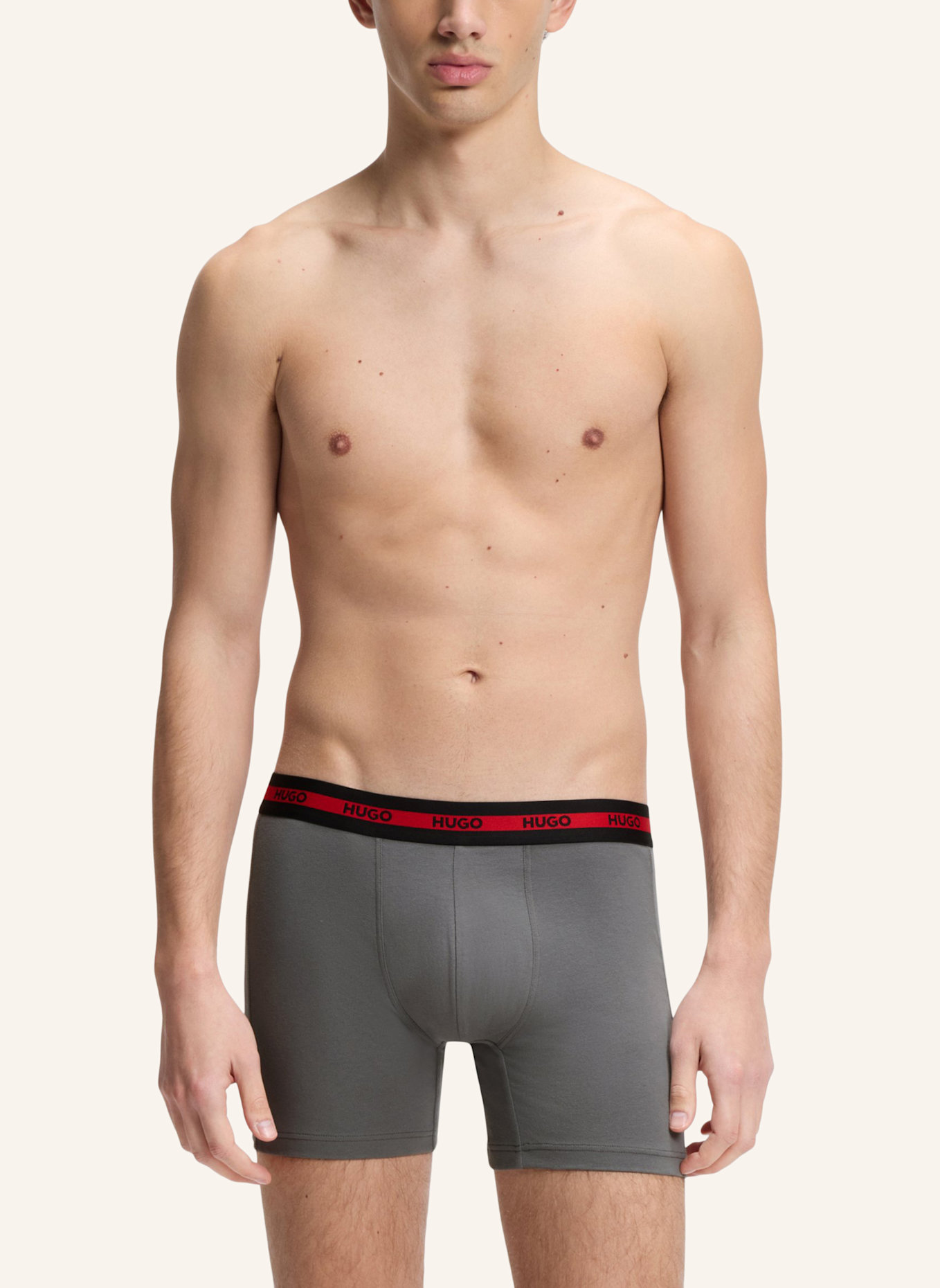 HUGO Boxer Briefs BOXER BR PLANET DES: BLAU