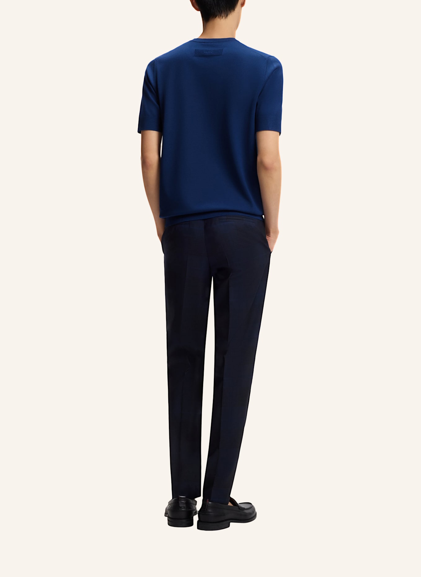 HUGO Sweater SAN CARL-CV Slim Fit: BLAU