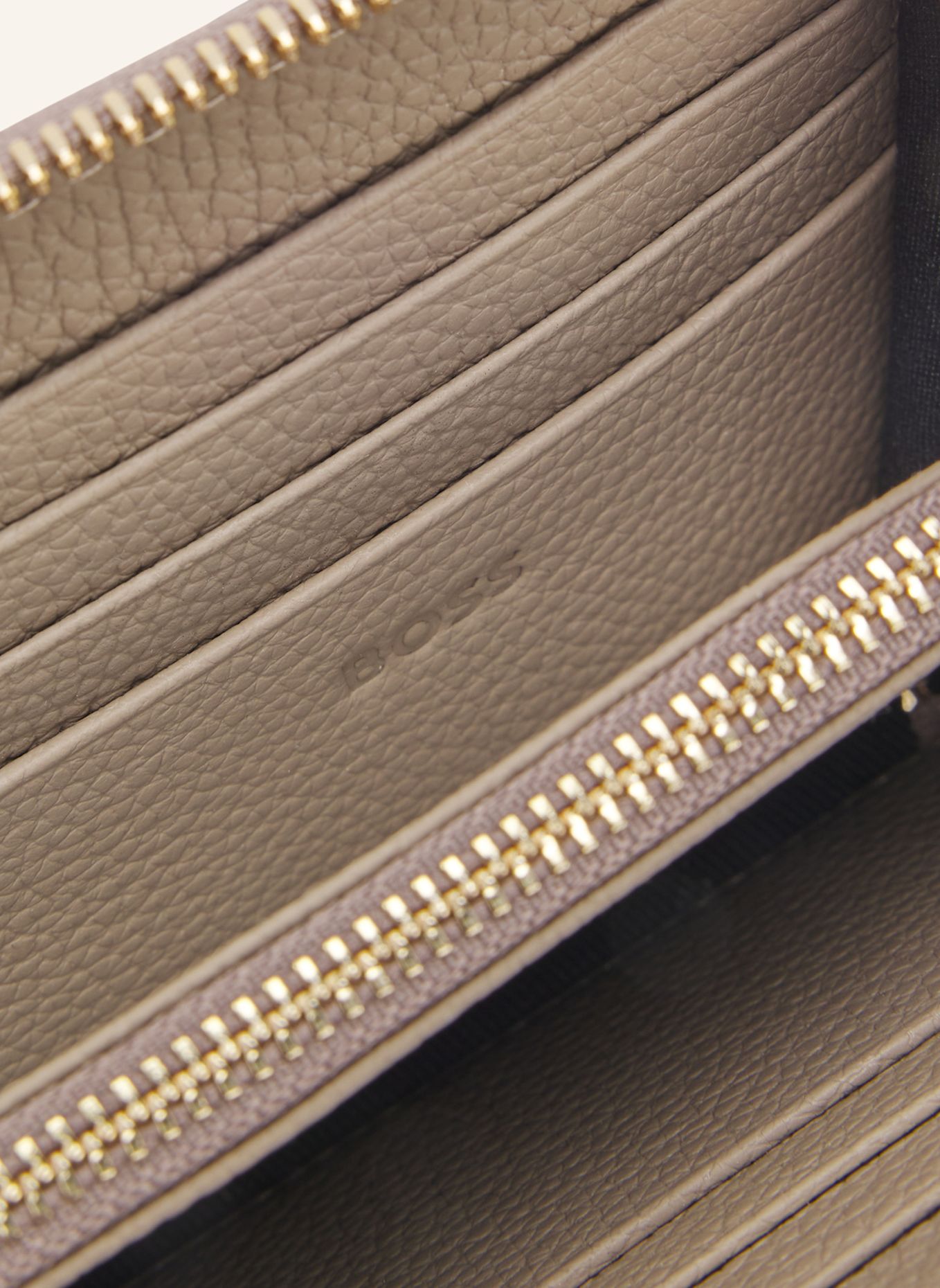 BOSS Key Holder LENAH ZIPAROUND: BRAUN