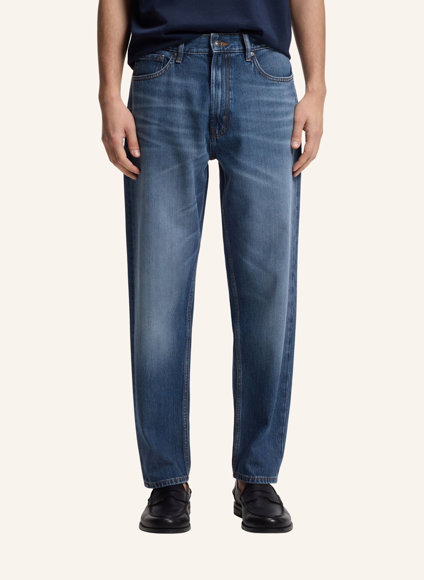 HUGO Jeans HUGO 838 Relaxed Fit: DUNKELBLAU