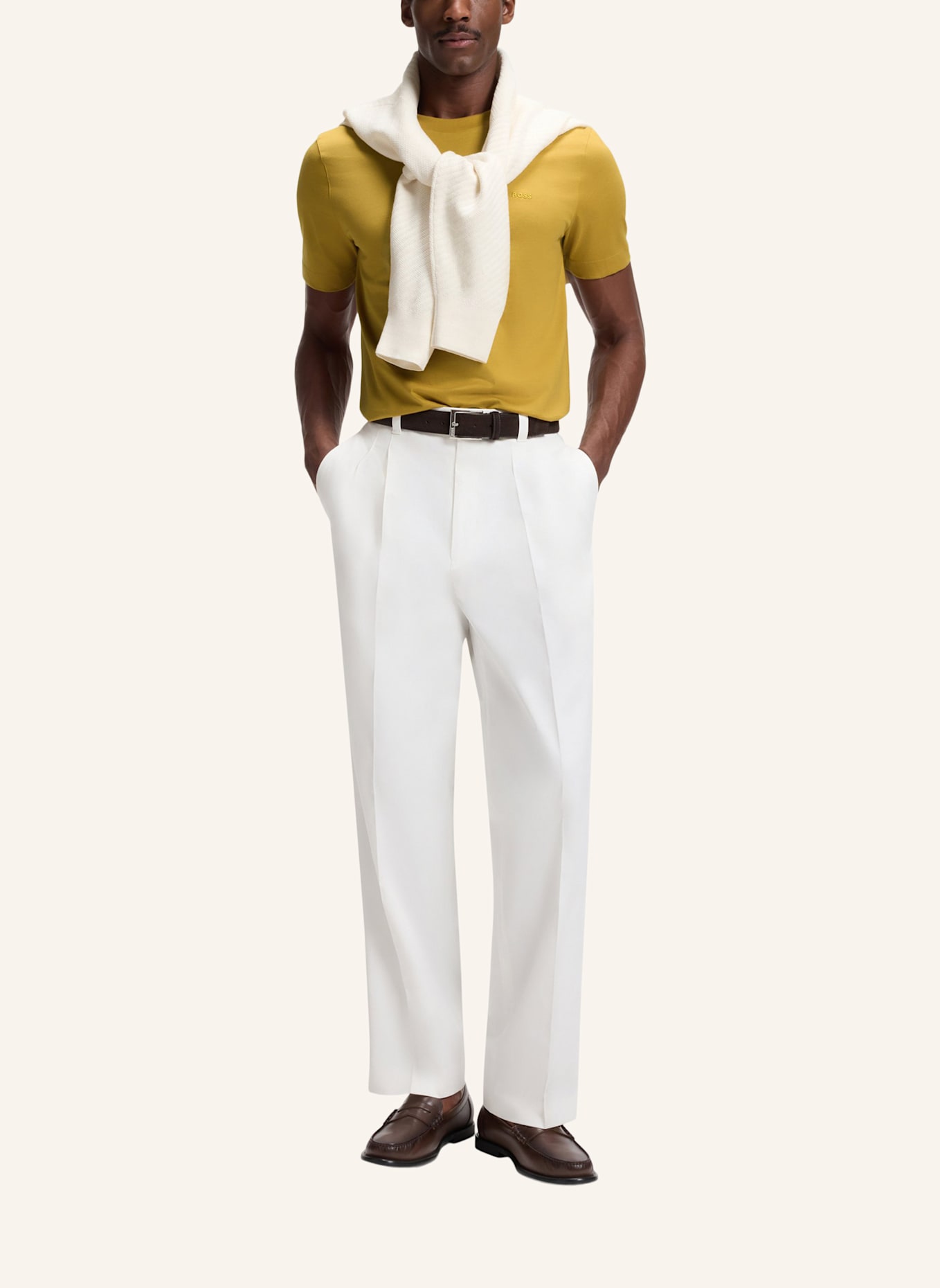 BOSS T-Shirt THOMPSON 01 Regular Fit: GOLD