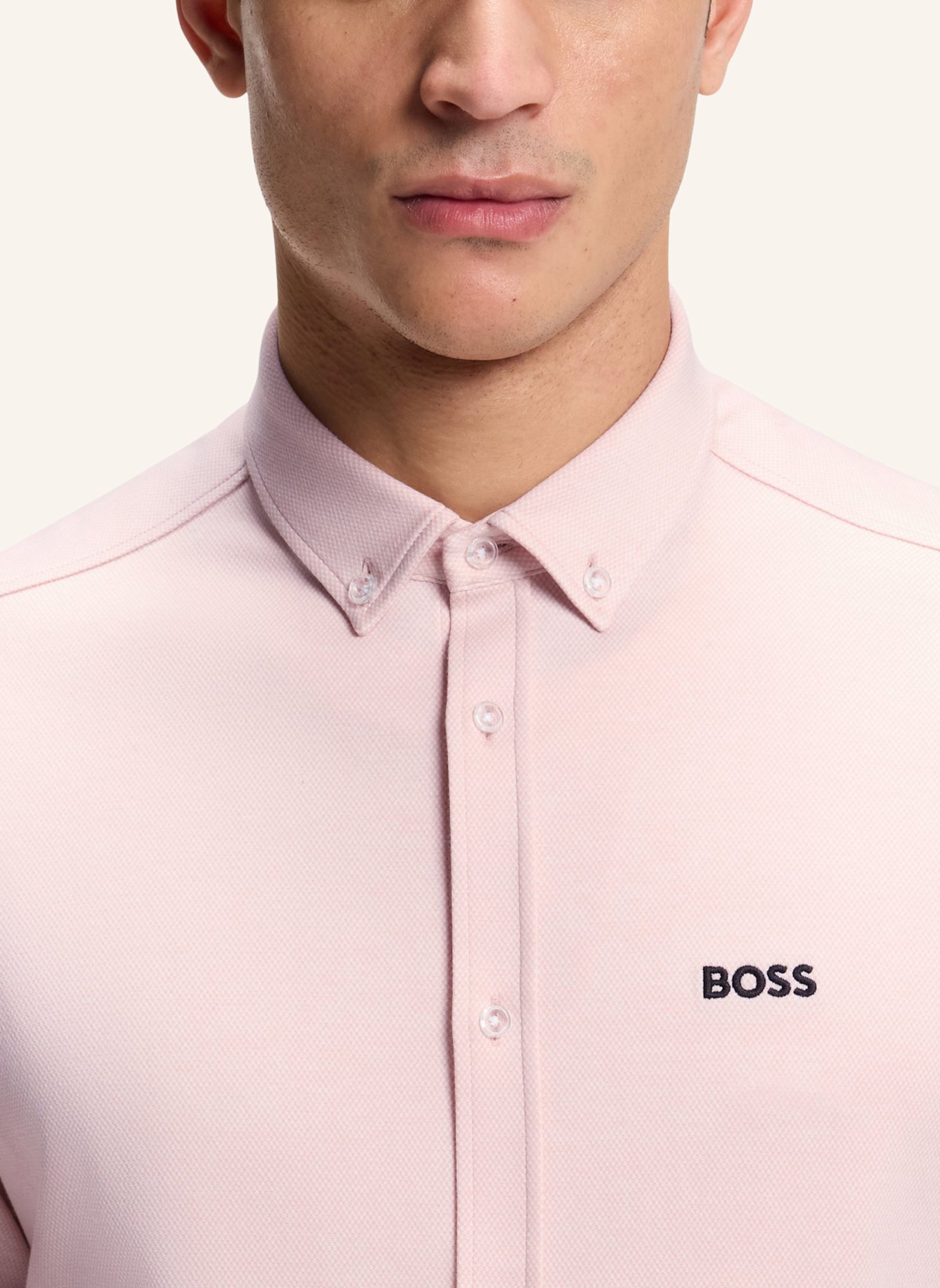 BOSS Kurzarm-Hemd ST_MOTION S Regular Fit aus Jersey: ORANGE