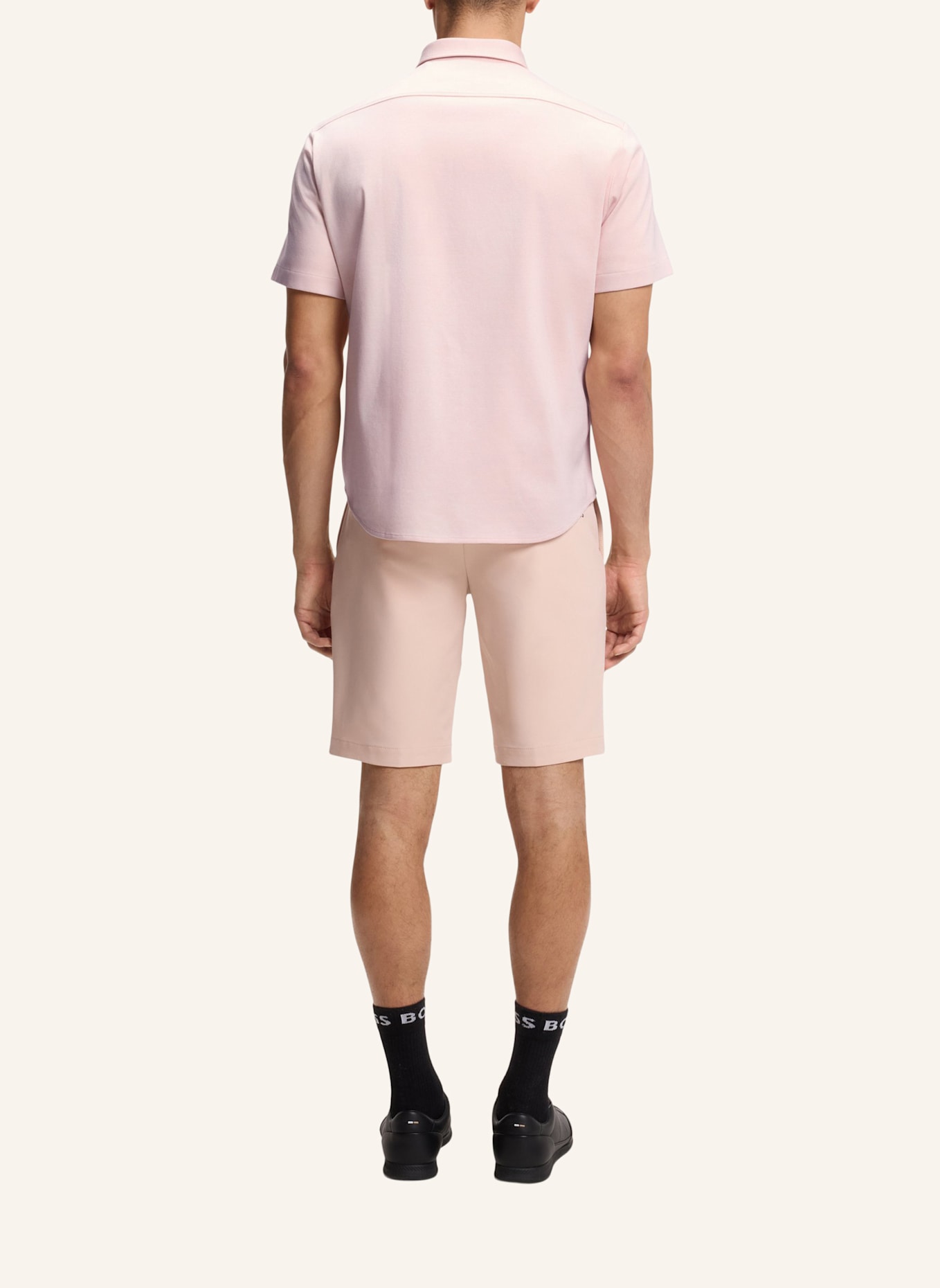 BOSS Kurzarm-Hemd ST_MOTION S Regular Fit aus Jersey: ORANGE