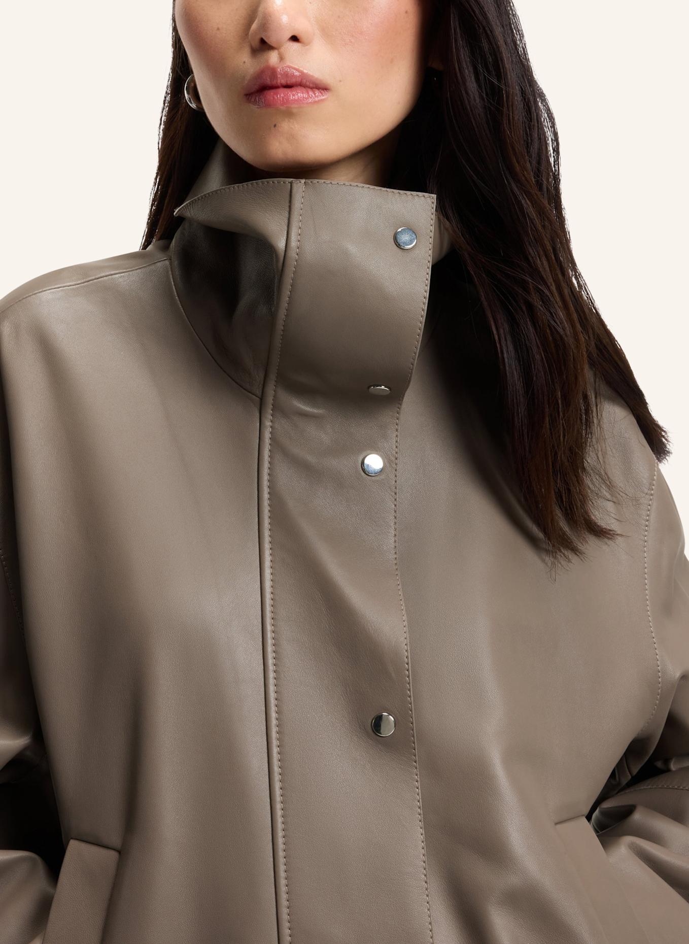 BOSS Leather SALORO Relaxed Fit: BRAUN