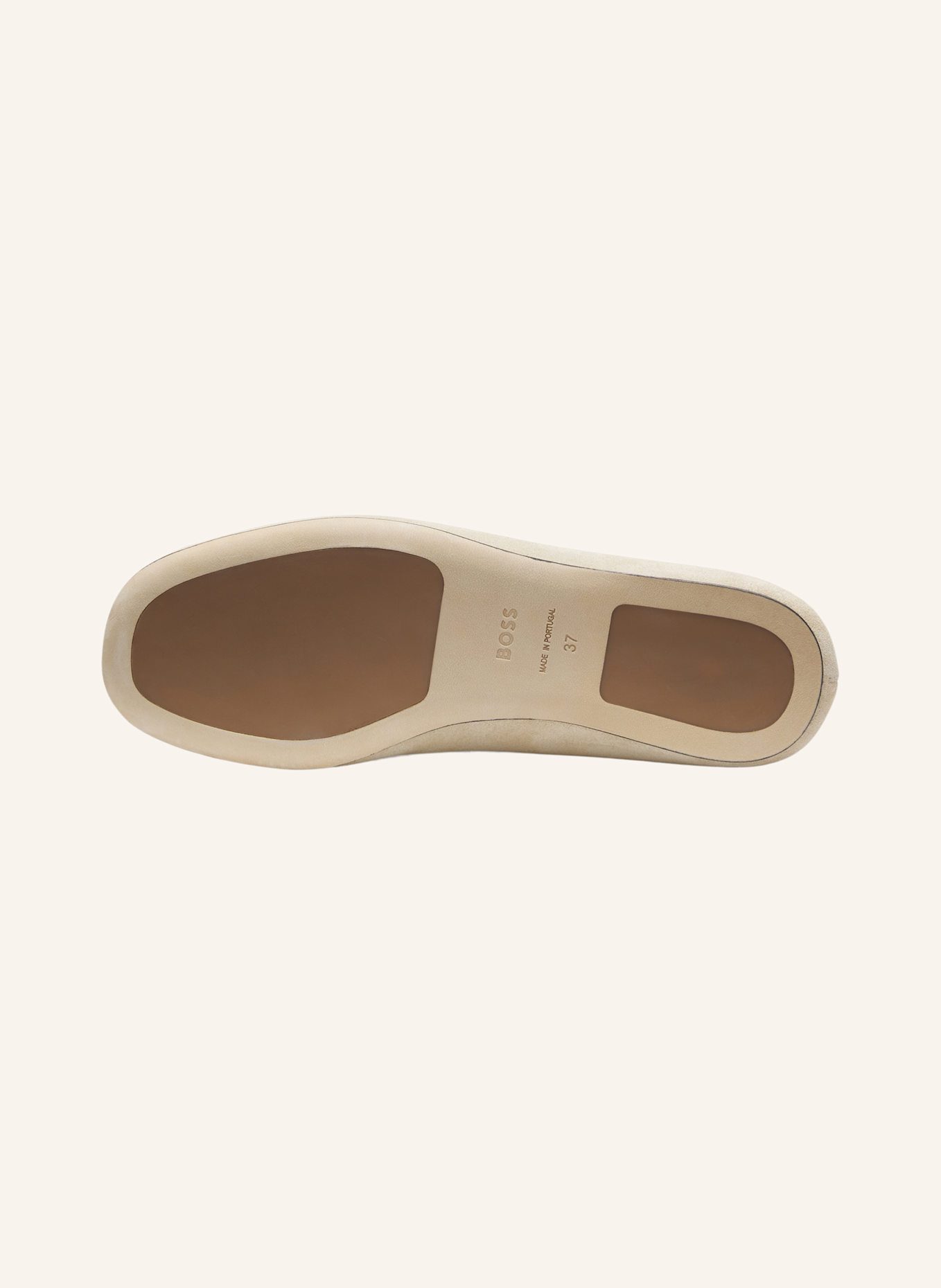 BOSS Flats PYNA_LOAFER_SD: BEIGE