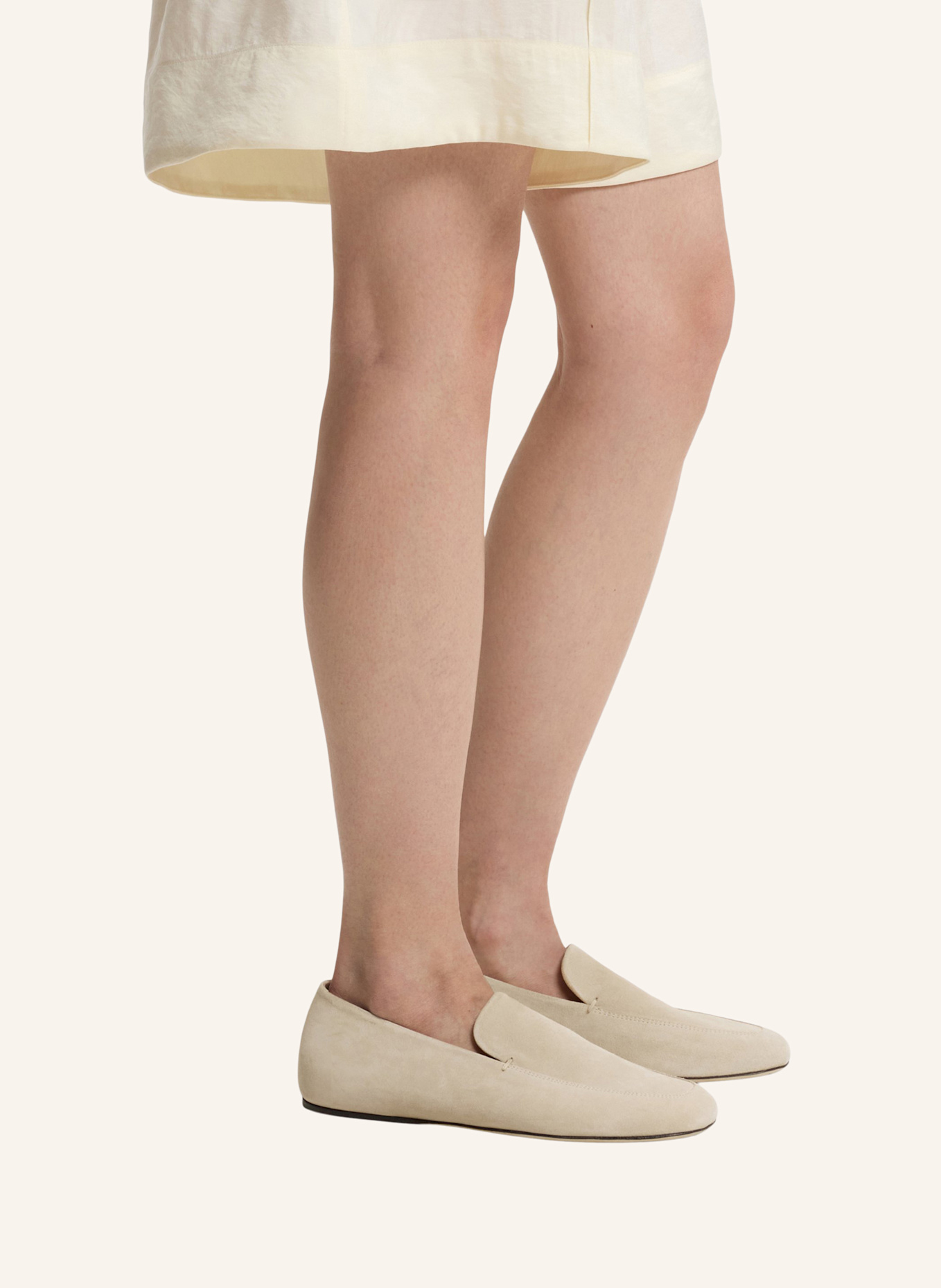 BOSS Flats PYNA_LOAFER_SD: BEIGE