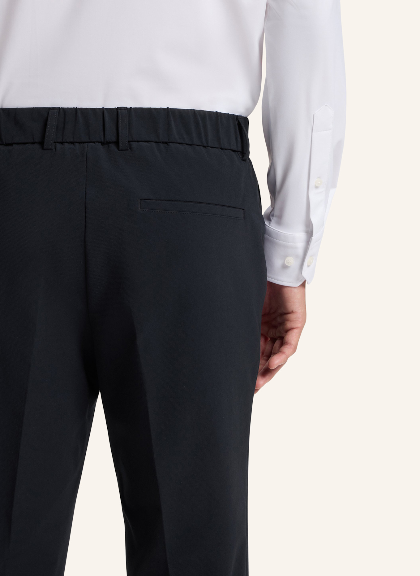 BOSS Business Hose P-GENIUS-CW-WG-263F Slim Fit: DUNKELBLAU