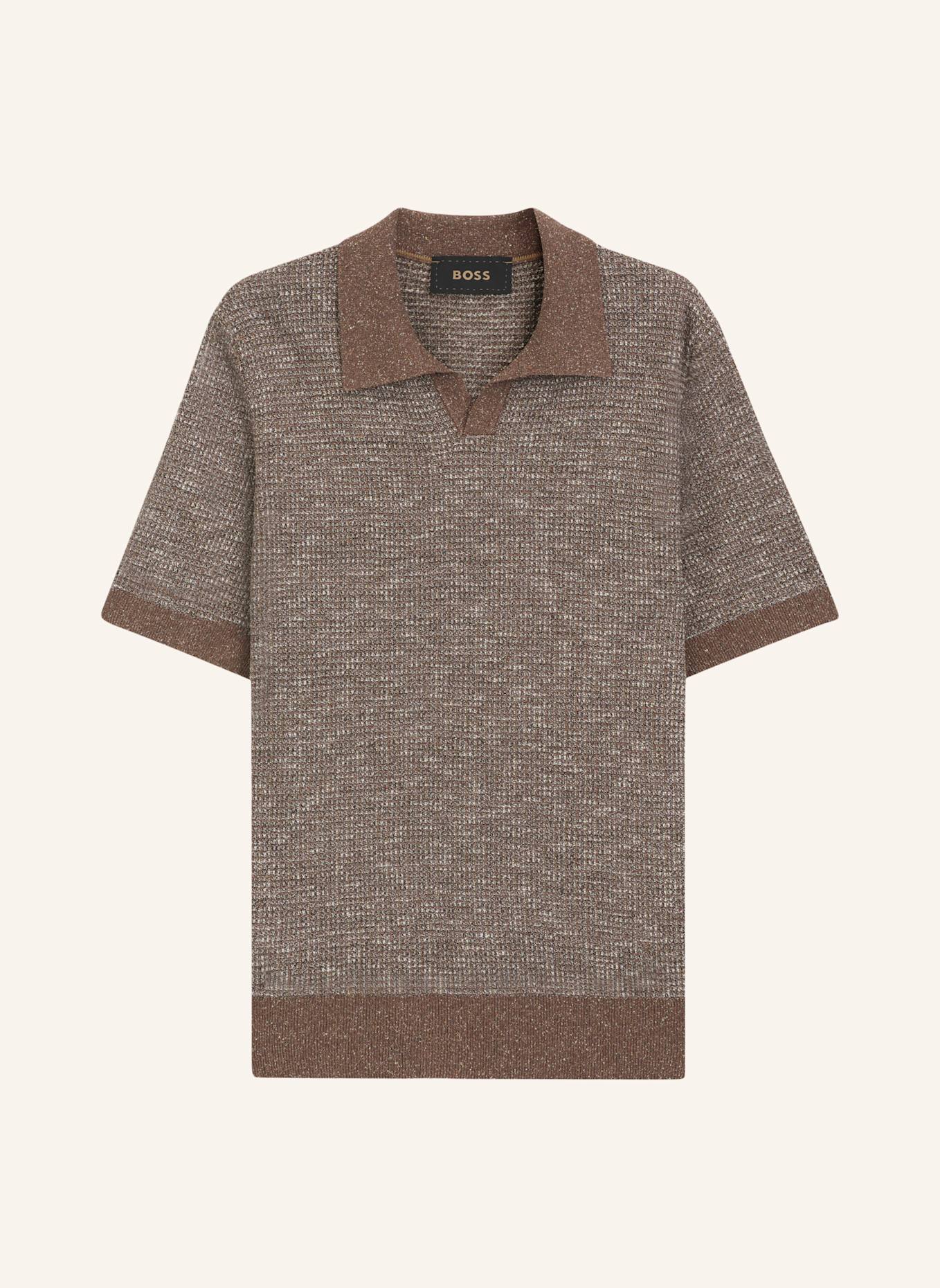 BOSS Sweater L-LAGO Regular Fit: BRAUN