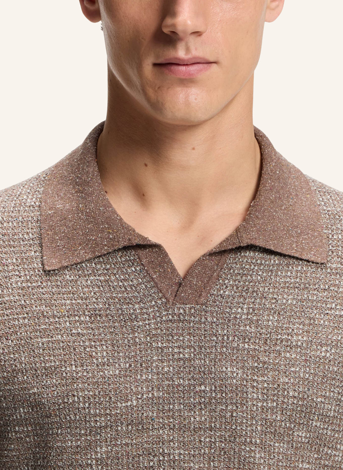 BOSS Sweater L-LAGO Regular Fit: BRAUN