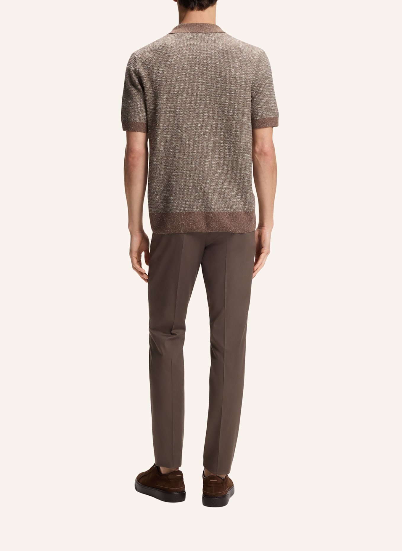 BOSS Sweater L-LAGO Regular Fit: BRAUN