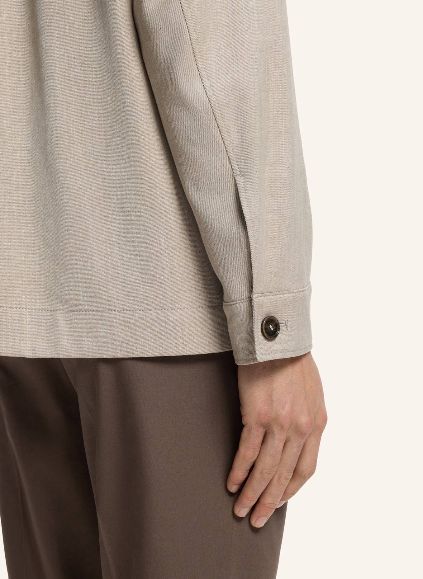 BOSS Sakko L-CORVIN-2FP-263 Relaxed Fit: BEIGE