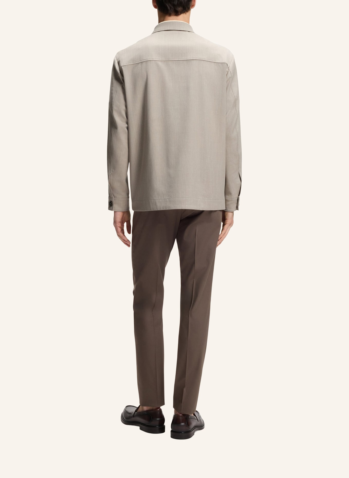 BOSS Sakko L-CORVIN-2FP-263 Relaxed Fit: BEIGE
