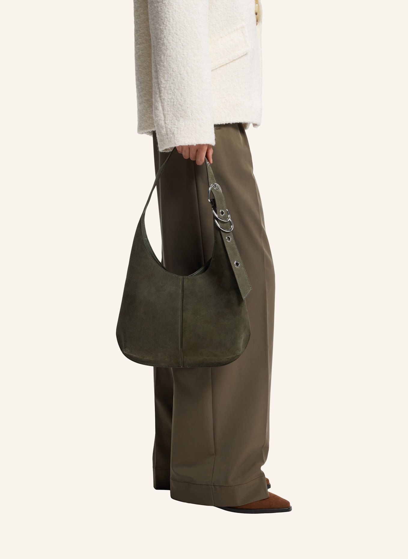 BOSS Shoulder Bags CLARICE HOBO SU: DUNKELGRÜN