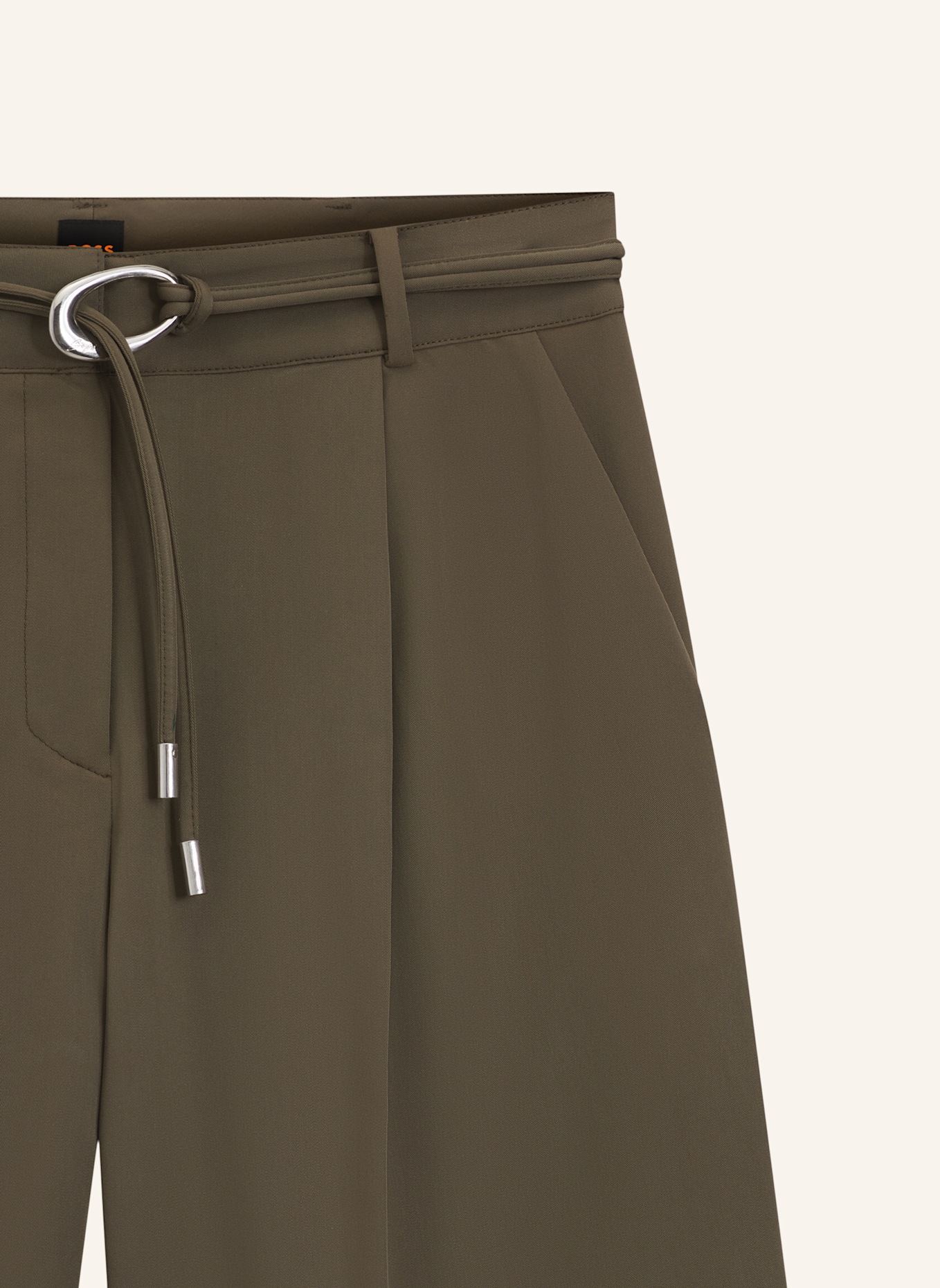 BOSS Casual Hose C_TALARINA3 Relaxed Fit: GRÜN