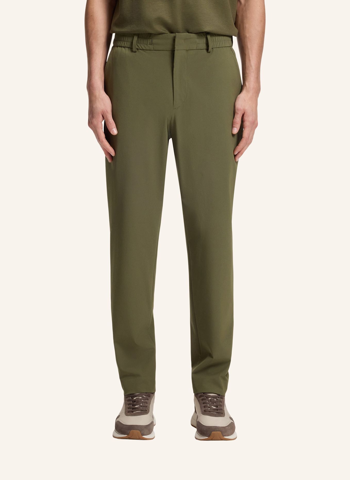 BOSS Anzughose P-PERIN-RDS-WG-263F Tapered Fit: GRÜN