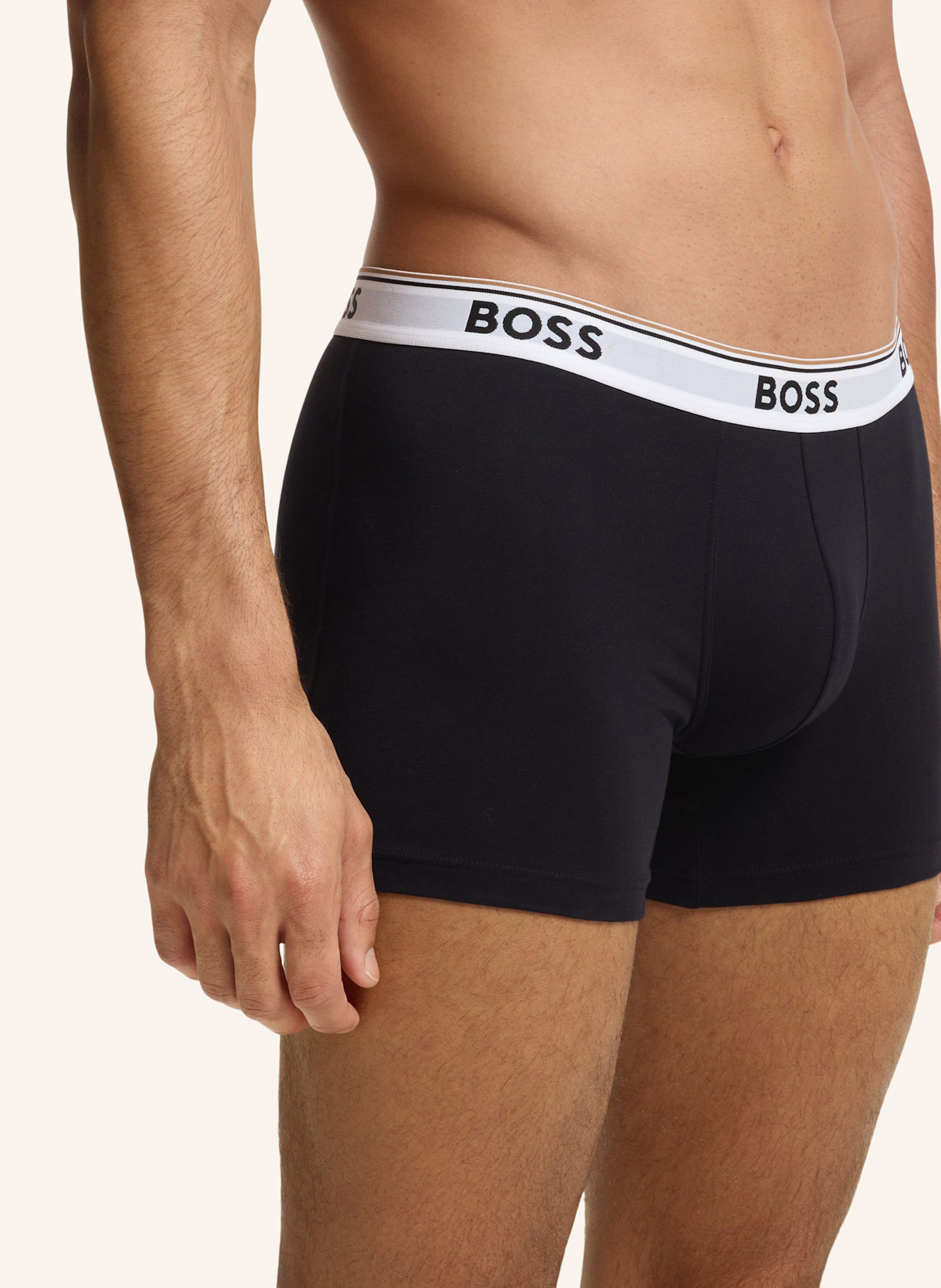 BOSS 3er-Pack Boxershorts POWER: SCHWARZ