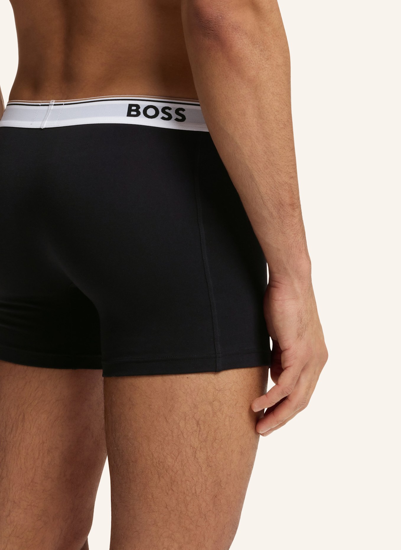 BOSS 3er-Pack Boxershorts POWER: SCHWARZ