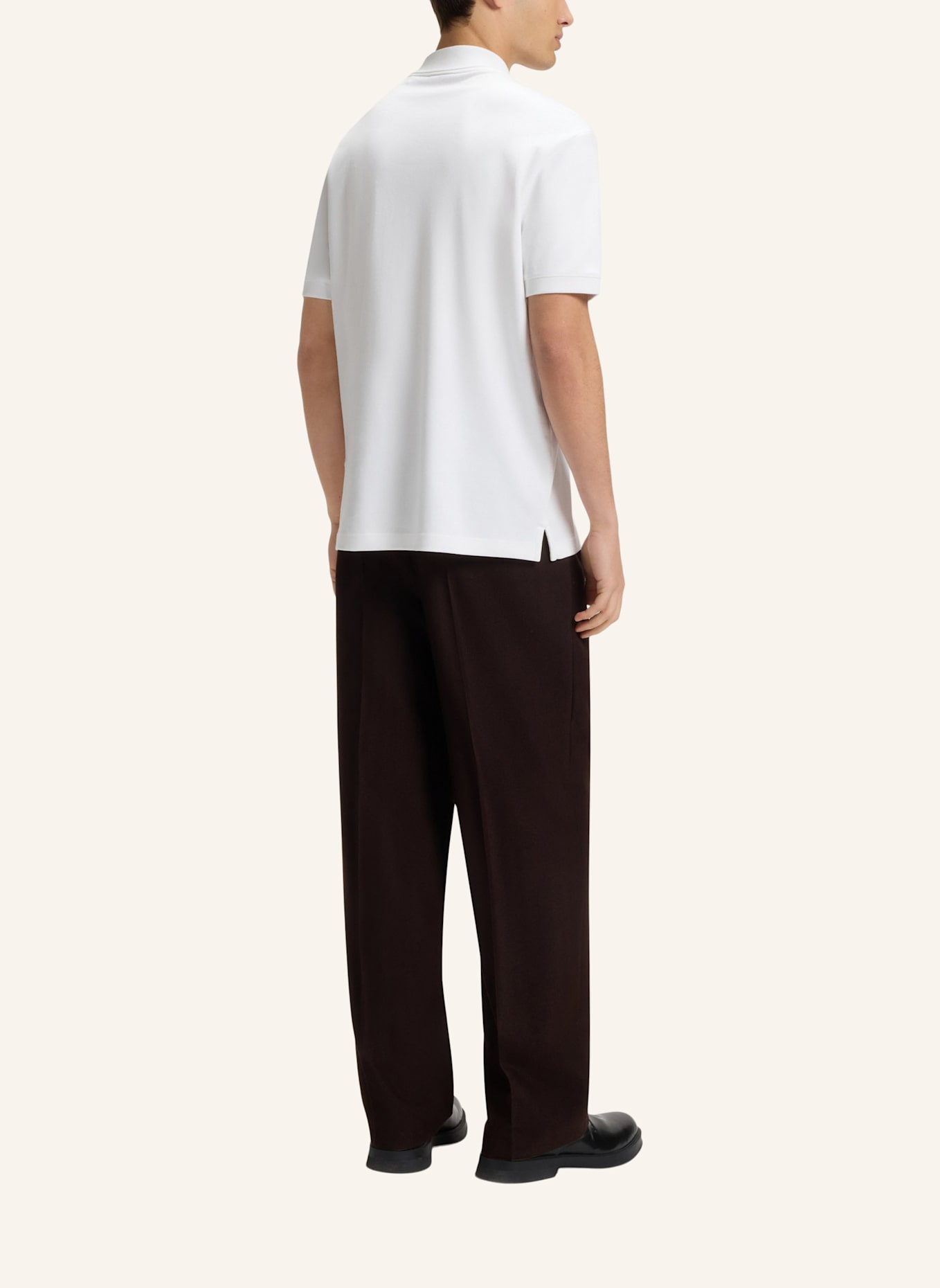 HUGO Polo DALOMINO Regular Fit: WEISS