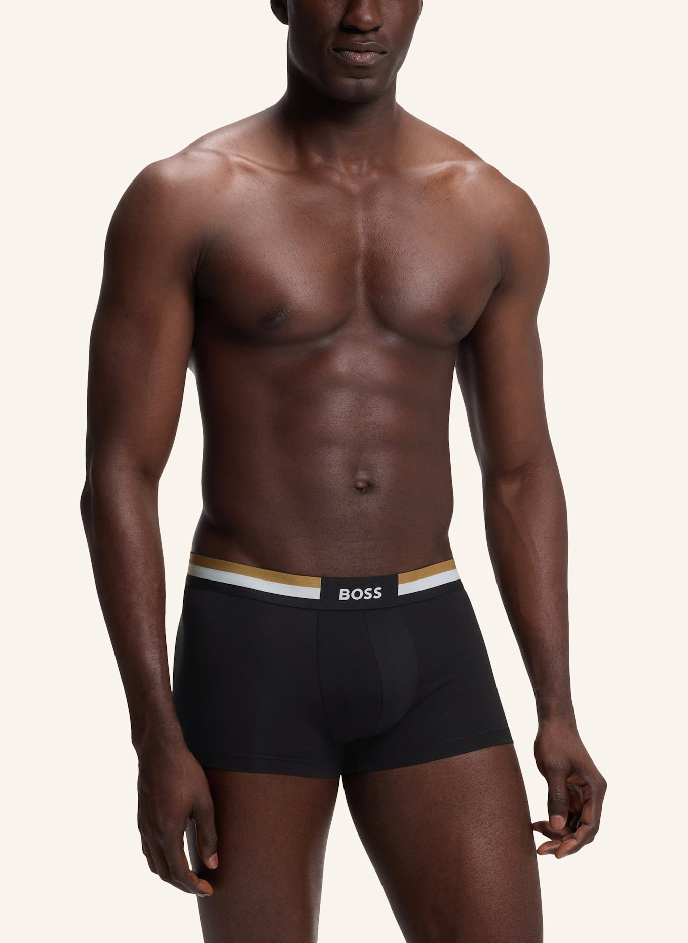 BOSS Boxer Short TRUNK 3P MOTION: SCHWARZ