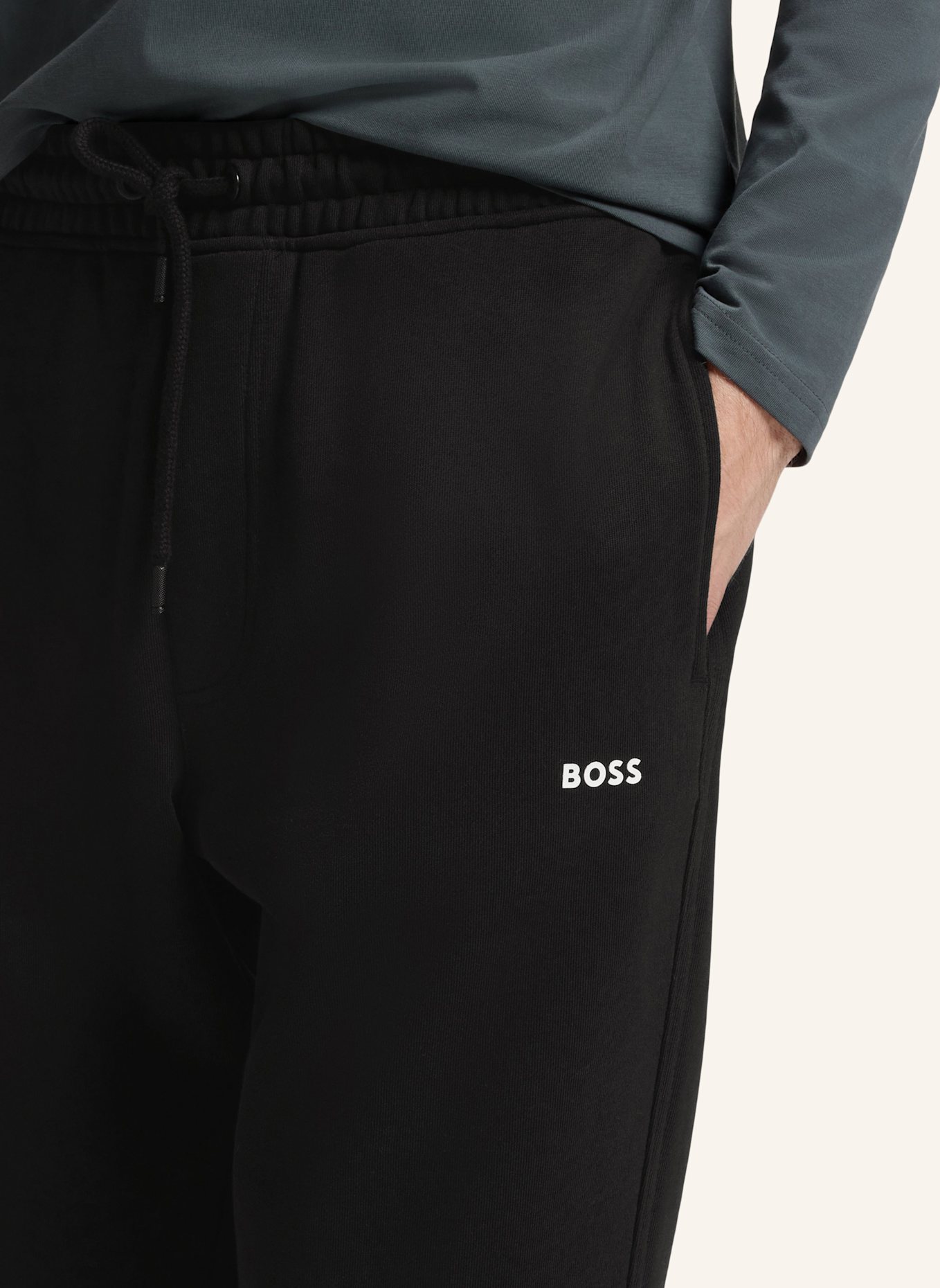 BOSS Casual Trousers SECHUP Regular Fit: SCHWARZ