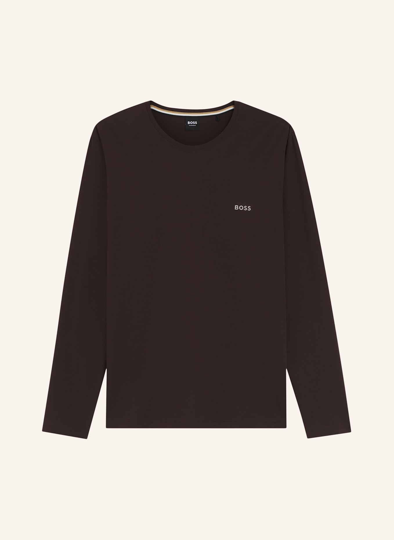BOSS Schlafshirt MIX&MATCH: DUNKELBRAUN