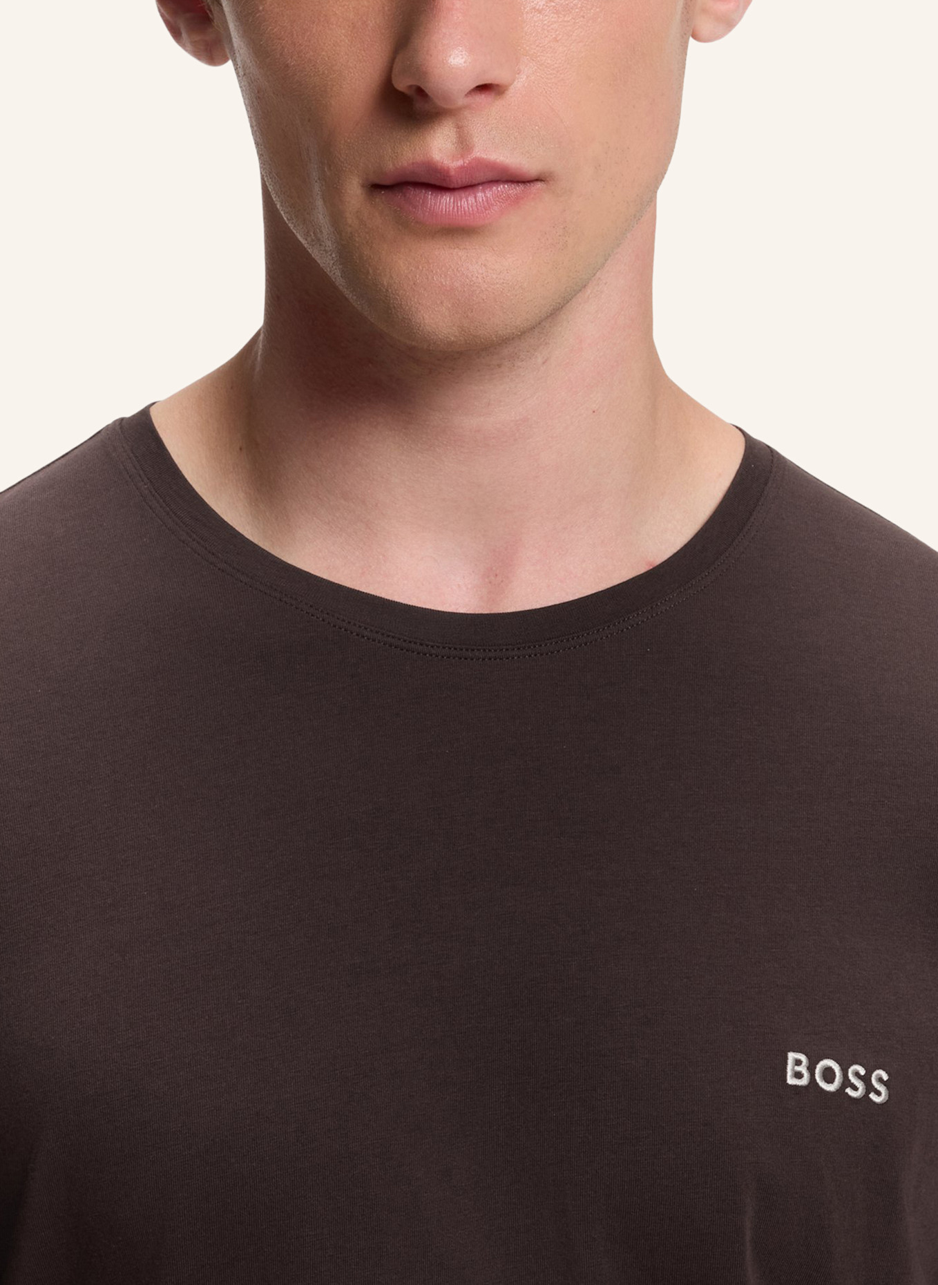 BOSS Schlafshirt MIX&MATCH: DUNKELBRAUN