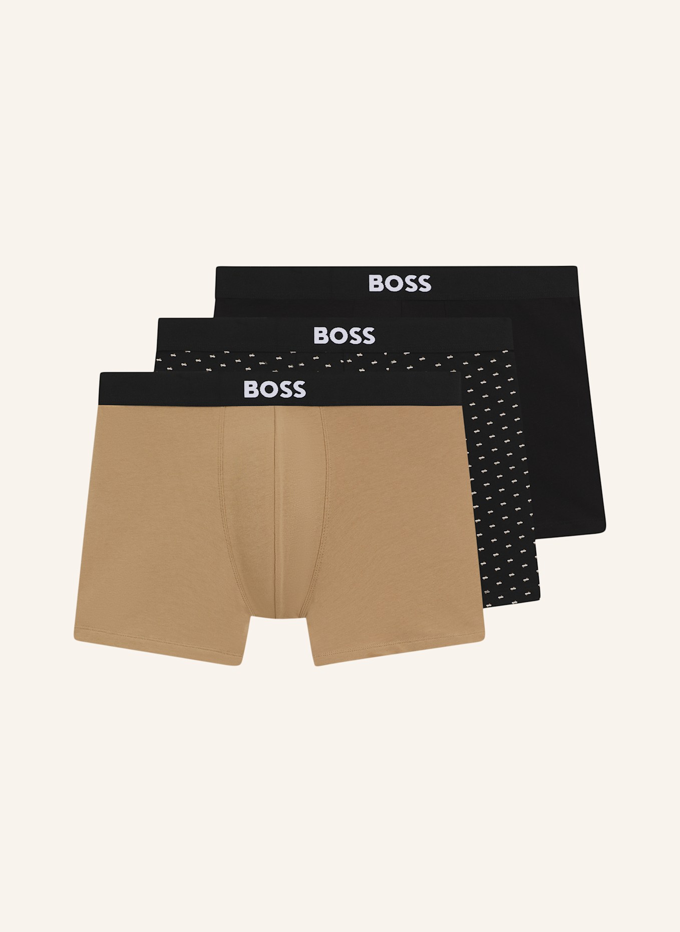 BOSS Boxer Briefs BOXERBR3P BOSS ONE D: BEIGE